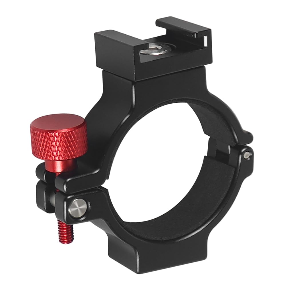 Novelgoal Aluminum Stabilizer Expansion Clip With 1/4 Screw Hole Adjustable Cold Shoe Slot For Osmo5/6 Stabilizers For Fill Lights Microphones