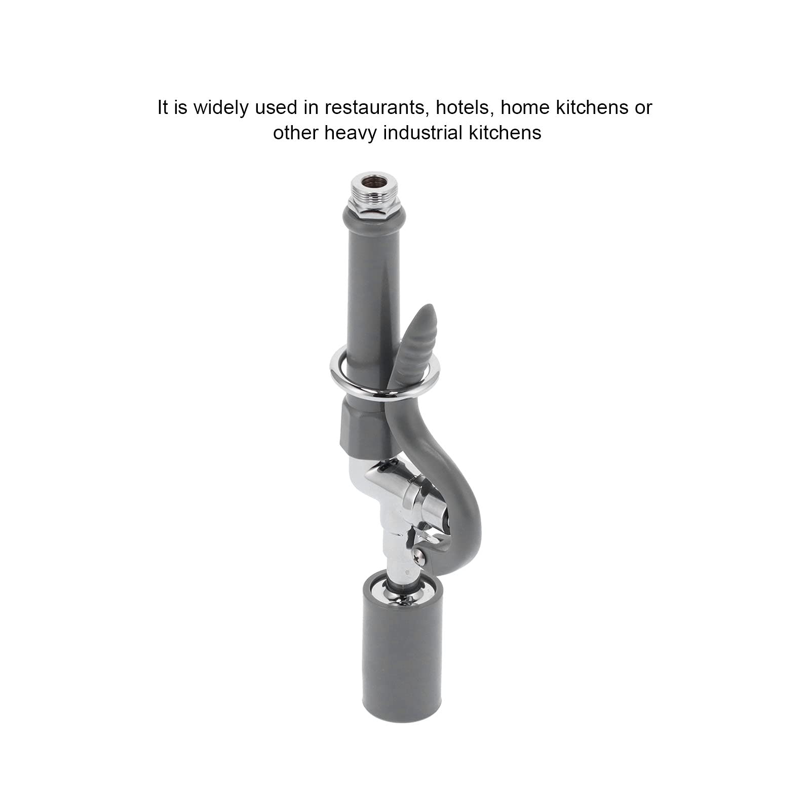 Shanrya Sink Sprayer, Sink Sprayer Commercial Sink Sprayer Kitchen Sprayer Commercial Faucet Sprayer Assembly Sink Sprayer High Pressure Rinse Faucet Spray Accessory Gray