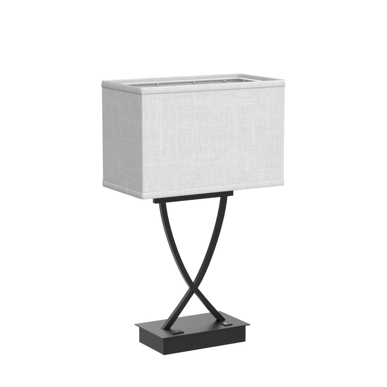 Oyedis 3-Way Dimmable Touch Control Medium Table Lamp With Type C/Usb Charging Port And 1 Ac Outlet White Shade 21.38" Bedside Nightstand Lamp For Bedroom Living Room Office And Hotel Bulb Included