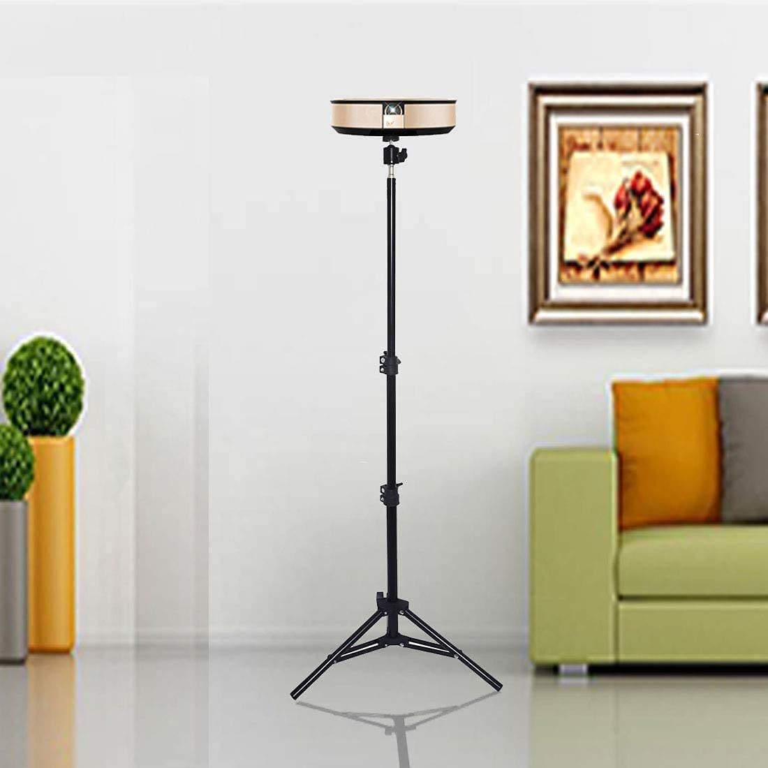 Coret Projector Floor Stand, Portable Tripod Mount - Folding Stand For Projector, Camera, Webcam (18" To 40") - Supports Up To 3Lbs (1.5Kgs)