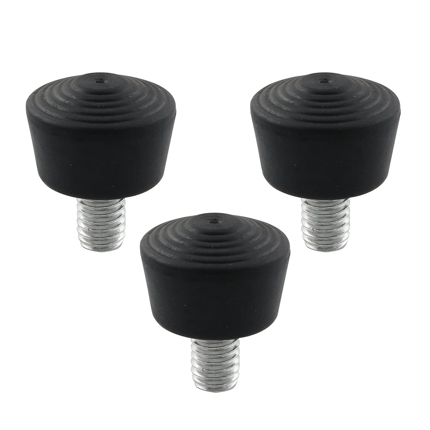 Pzrt 3Pcs Antislip Rubber Tripod Feet Spike Photography Accessories For Tripod Monopod 3/8 Inch