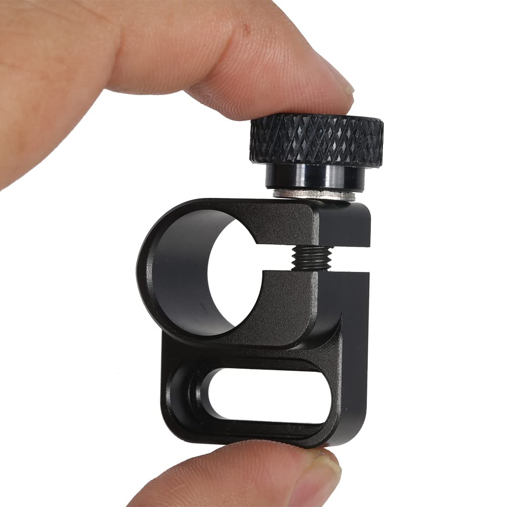 Niceyrig 15Mm Single Rod Clamp With Countersink, 15Mm Rod Rail Extension Applicable For Follow Focus Evf Mount - 473