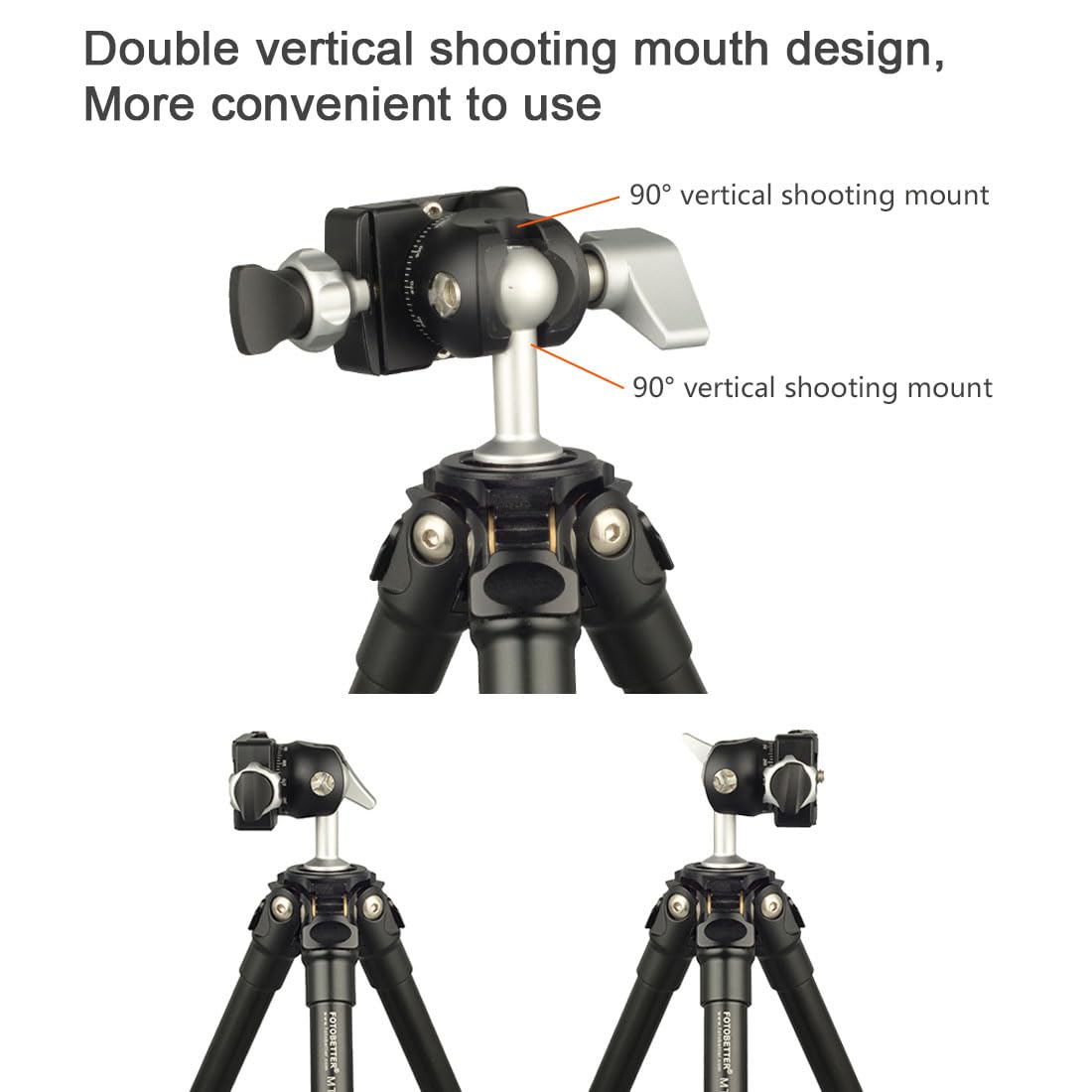 Dekeenstar Mbp-19D Arca Swiss Tripod Head Mini Panoramic Ball Head Camear Tripod Mount With Panoramic Clamp And 1/4 Thread For Tripod/Camera/Cell Phone/Light Stand
