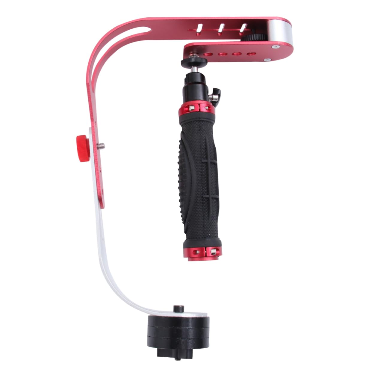 Veemoon Stabilizer For Camera Bow Type Handheld Stabilizer Red For Low Angle Videos Easy To Use