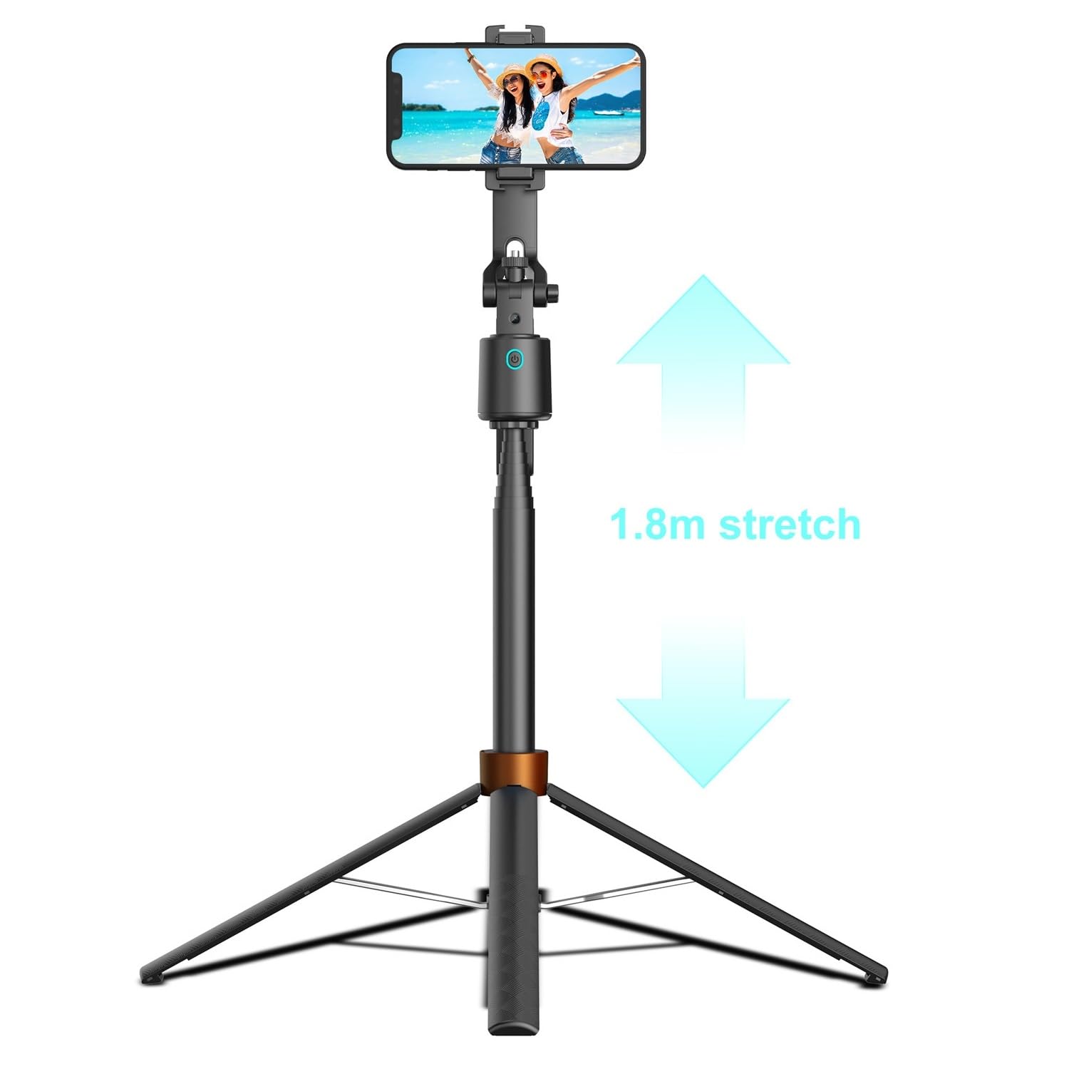 Riipoo Auto Face Tracking Tripod 360 Rotation With Stand - 70" No App Needed Ai Face Tracking Tripod With Remote For Iphone Android Live Stream/Vlog/Youtube/Tiktok, Gesture Control & Adjustable