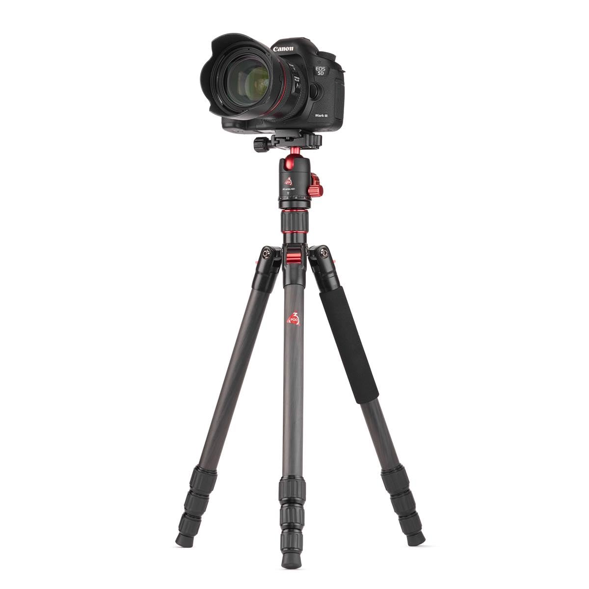 3Pod Trek Series 4-Section Carbon Fiber Travel Tripod/Monopod With Arca-Type Ball Head – Lightweight, Compact, High Load Capacity, Adjustable Height, Twist Lock Legs For Dslr & Mirrorless Cameras