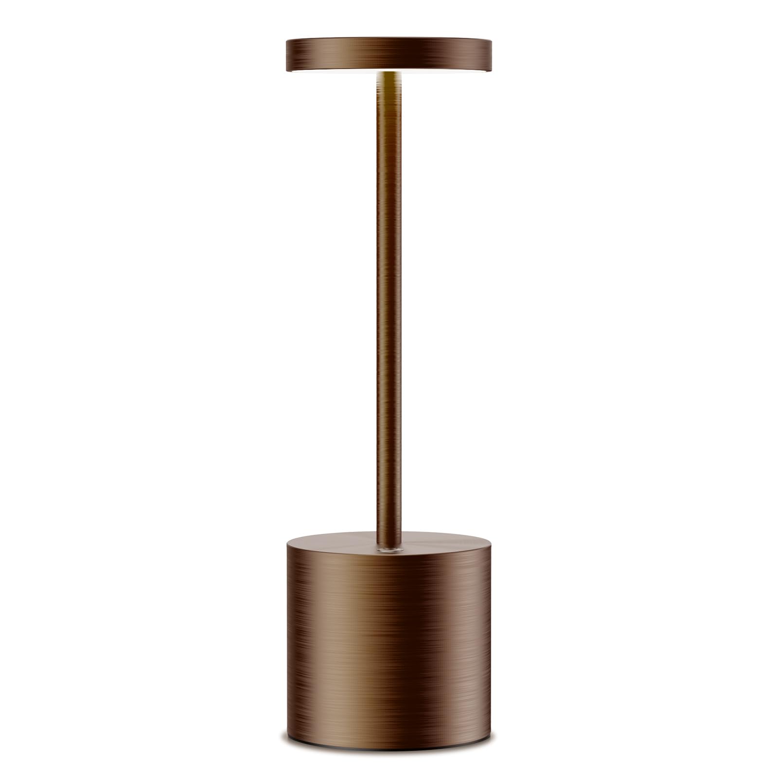 Shangcai Rechargeable Cordless Table Lamp, 5000Mah Battery Operated Outdoor Waterproof Portable Led Touch Desk Lamps For Home Restaurant Dinning Bar Patio Small Table Lights (Moka)