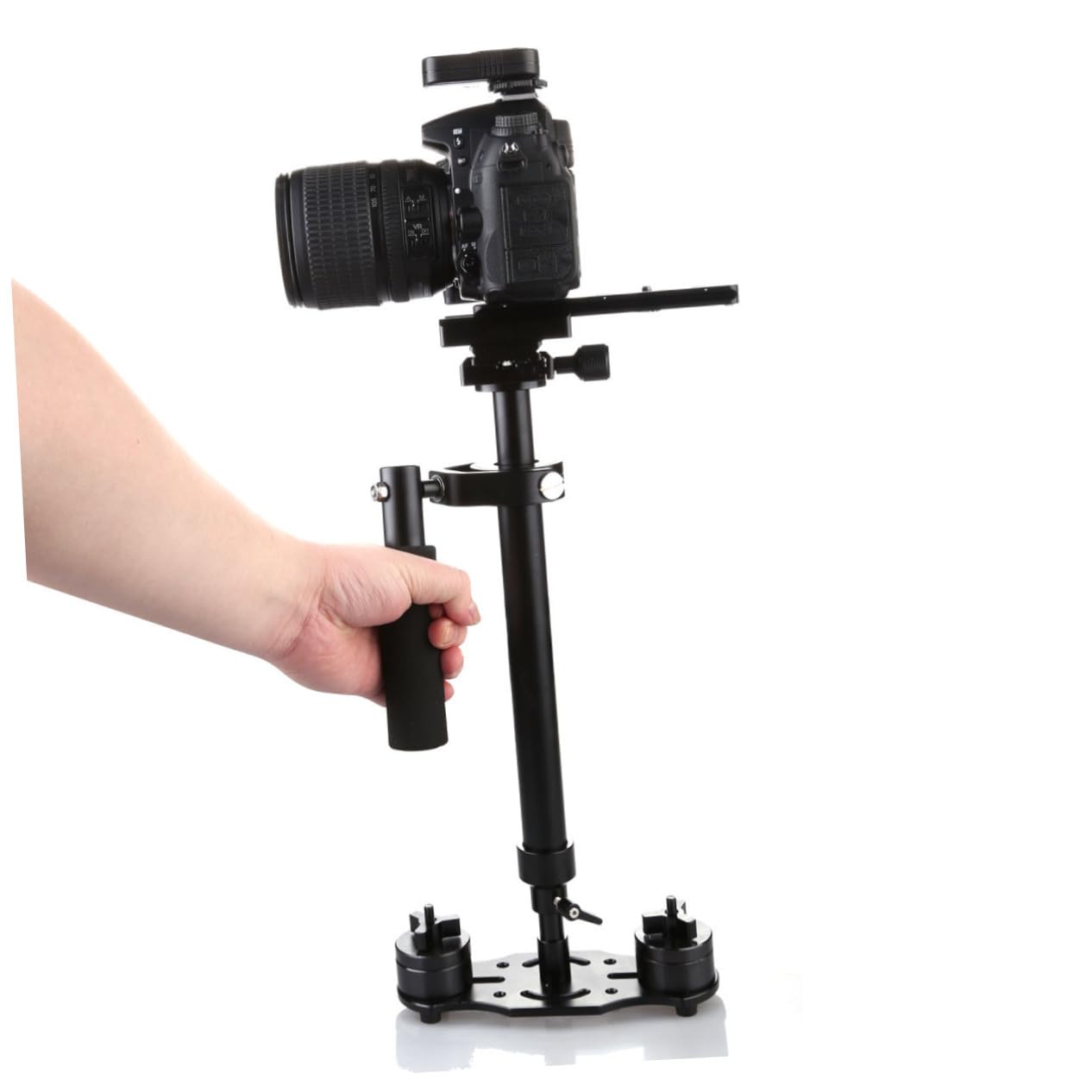Artibetter Portable S Handheld Stabilizer For Camera Video Steady Stabilizer For Mirrorless Cameras Lightweight And Compact Design For Smooth Video Recording Black