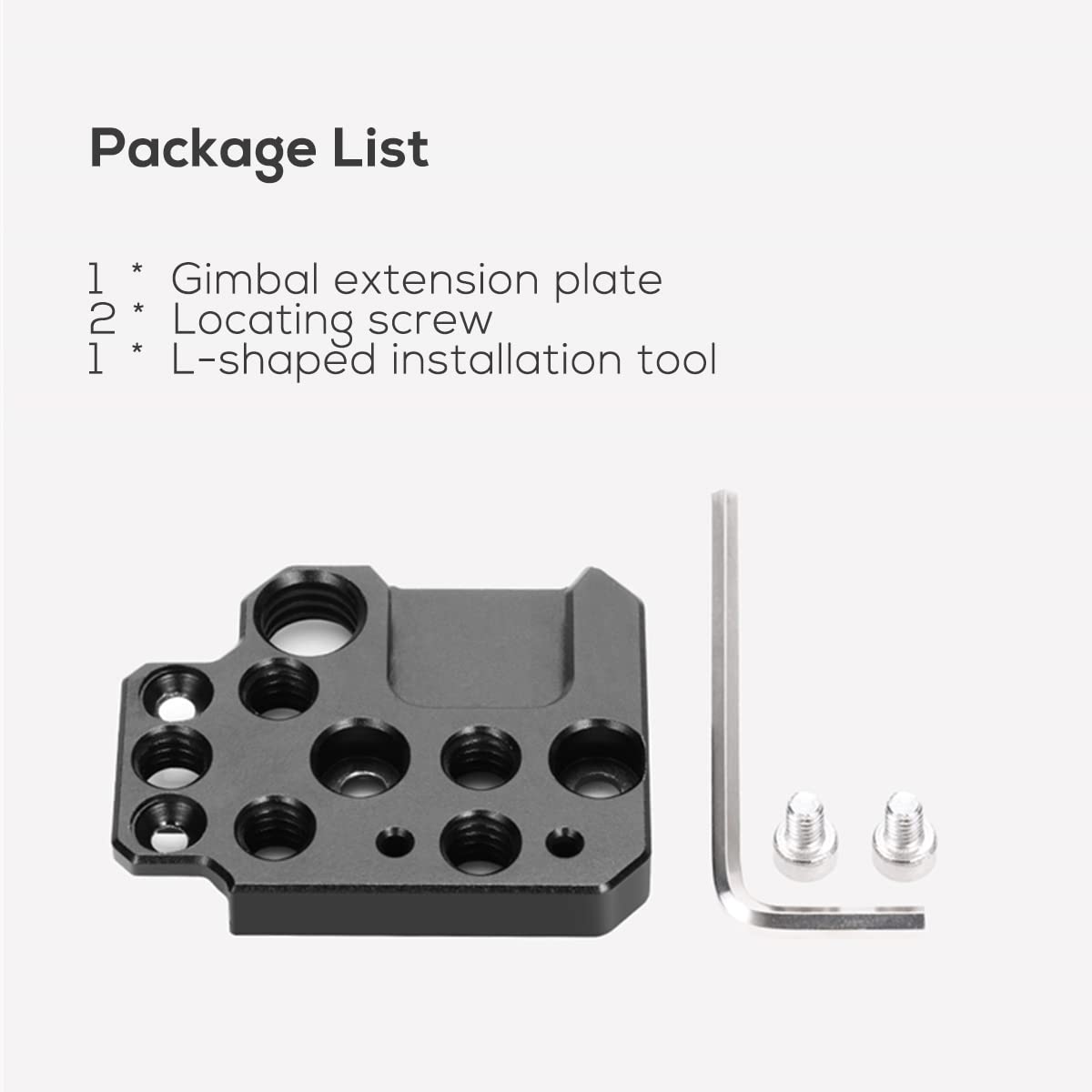 Eaxanpic Side Extension Plate For Dji Ronin S/Sc/Rs2/Rsc2,Monitor Holder Mount With 1/4 3/8 Threaded Holes Cold Shoe, Stabilizer Extension Plate For Video Light, Microphone, Monitor