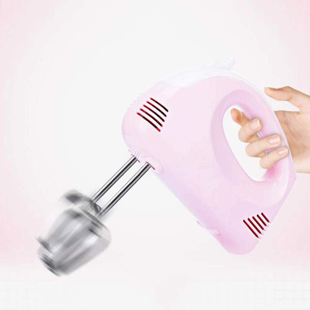 Efkerggjgtgtgjhpwelp Egg Beater Fashion Design 120W Pink Blender 5-Speed Adjustable Household Blender
