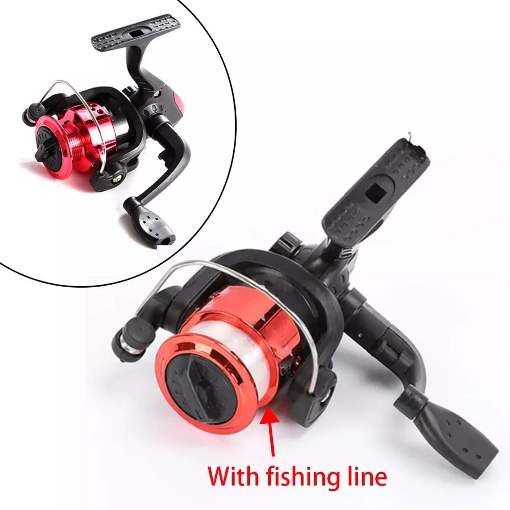 Ucckeyi Spinning Reels All Freshwater & Saltwater Lure Fishing Reel Portable Ultralight With Fishing Line