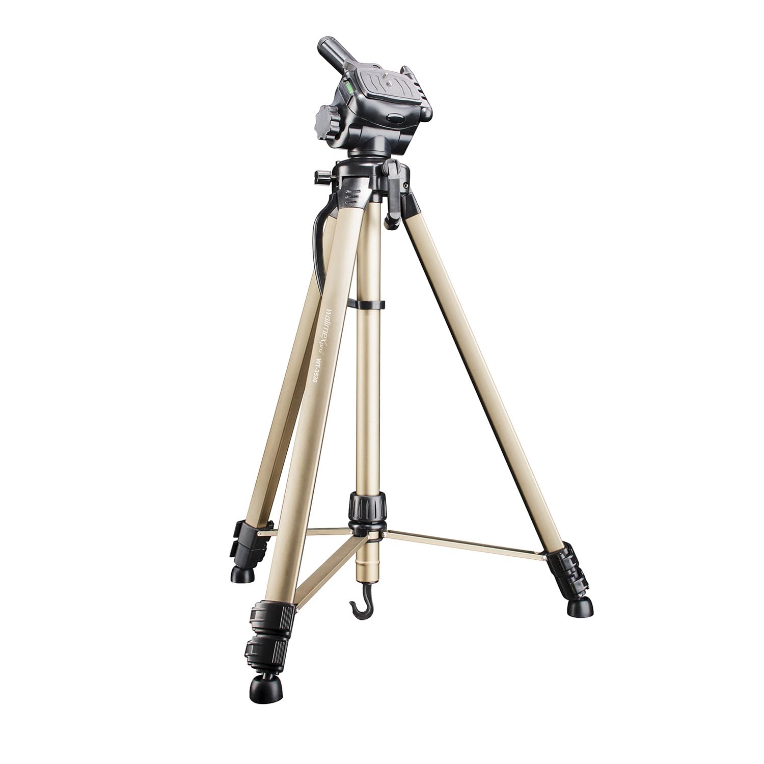 Walimex Pro Walimex Wt-3530 Basic Tripod With 3D Panhead, 146 Cm (Max. Load-Bearing Capacity 3 Kg, Incl. Carry Bag, One Spirit Level, 1 Level)