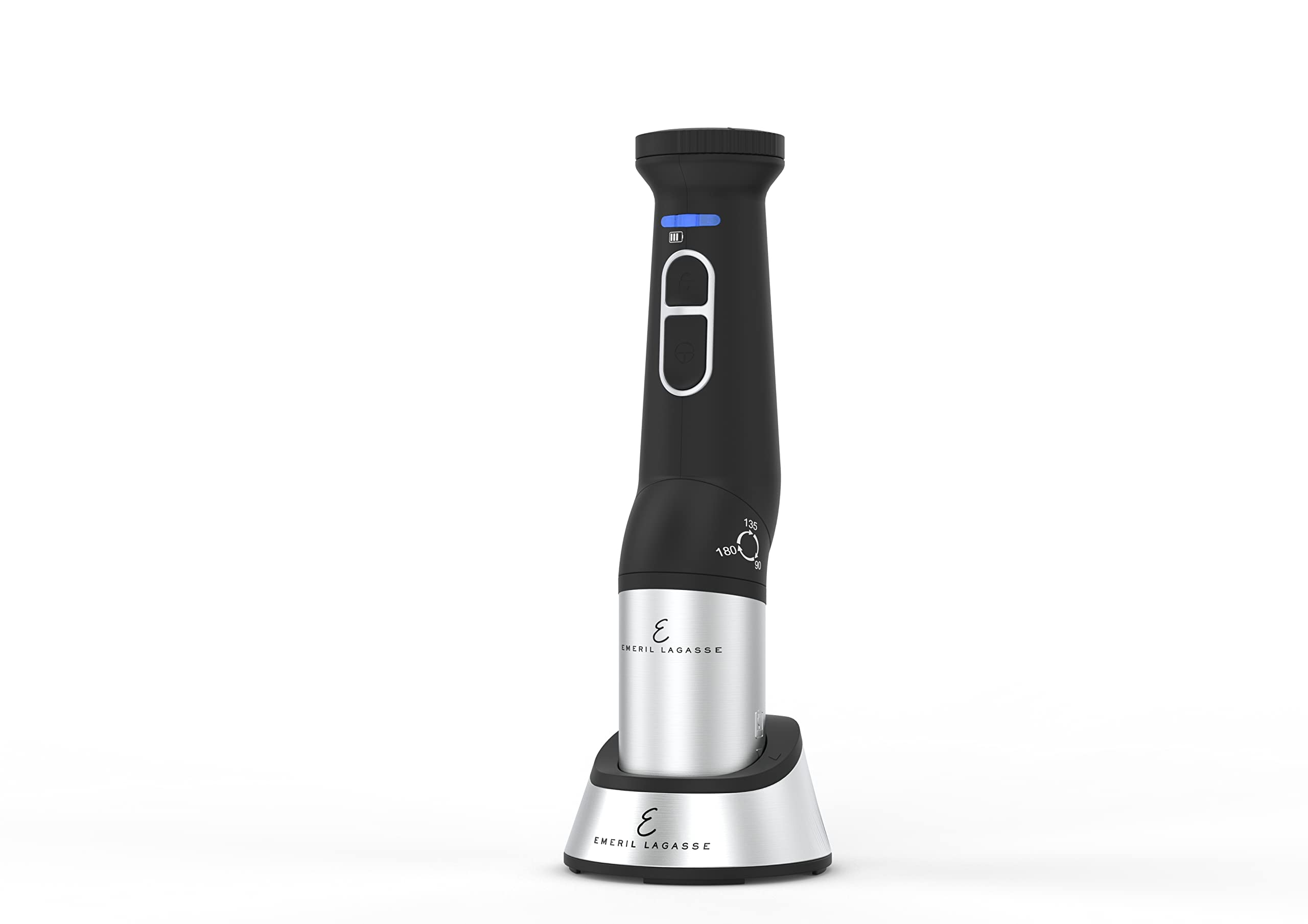 Emeril Lagasse Emeril Everyday Blender & Beyond Immersion Hand Blender, Cordless With Charging Station, Whisk And Double Beater Included.
