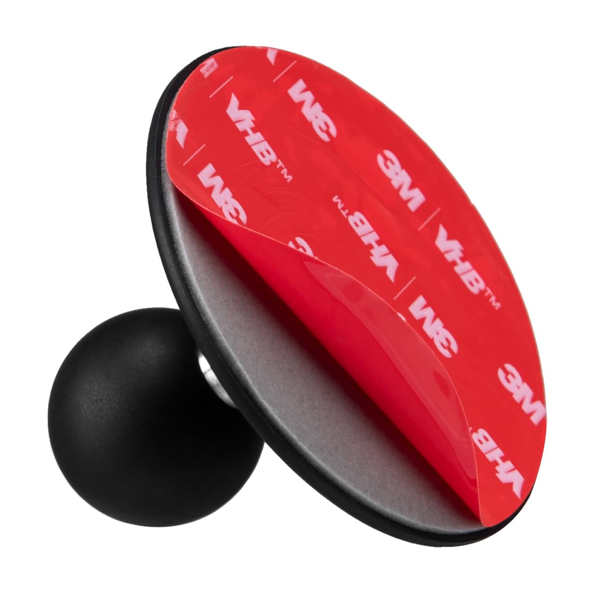 Fanaue Flex Adhesive Ball Base Compatible With Ram Mounts B Size Double Socket Arm, 1" Ball Head Adapter For Motorcycle Phone Mount Bike Phone Holder, Suction Cup Base For Mounting On Car Dashboards.