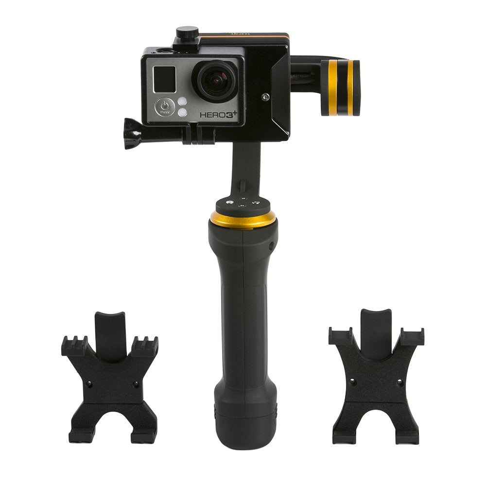 Ikan Fly-X3-Plus 3-Axis Smartphone Gimbal Stabilizer Includes Gopro, Small And Larger Gimbal Cradles