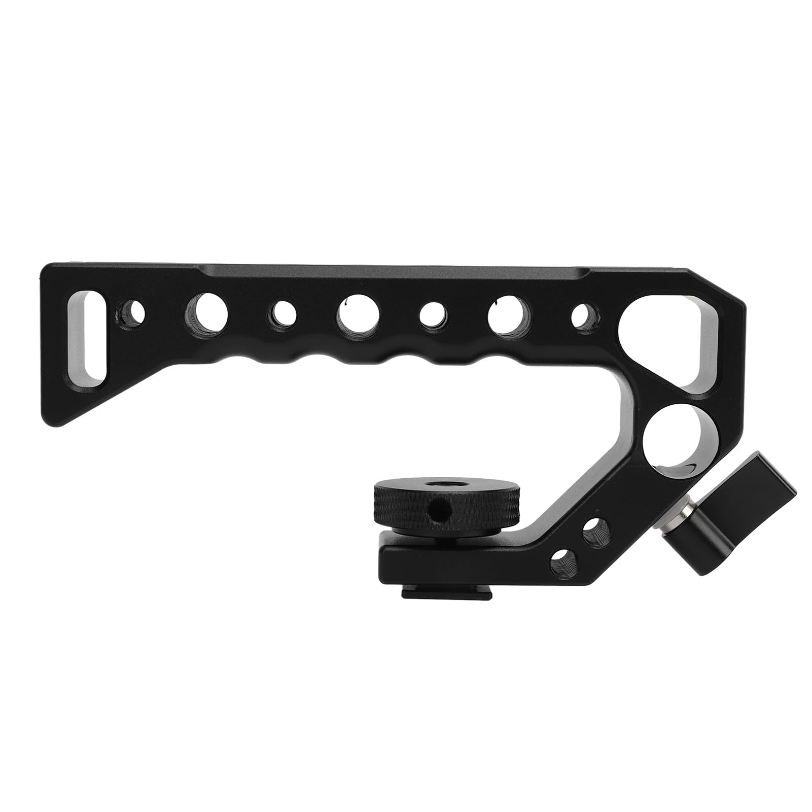 Cuifati Universal Camera Top Handle,With With 1/4 Inch And 3/8 Inch Screw Holes Cold Shoe Port Knob Skeleton Design Universal Video Rig For For Lumix For Pentax Digital Slr