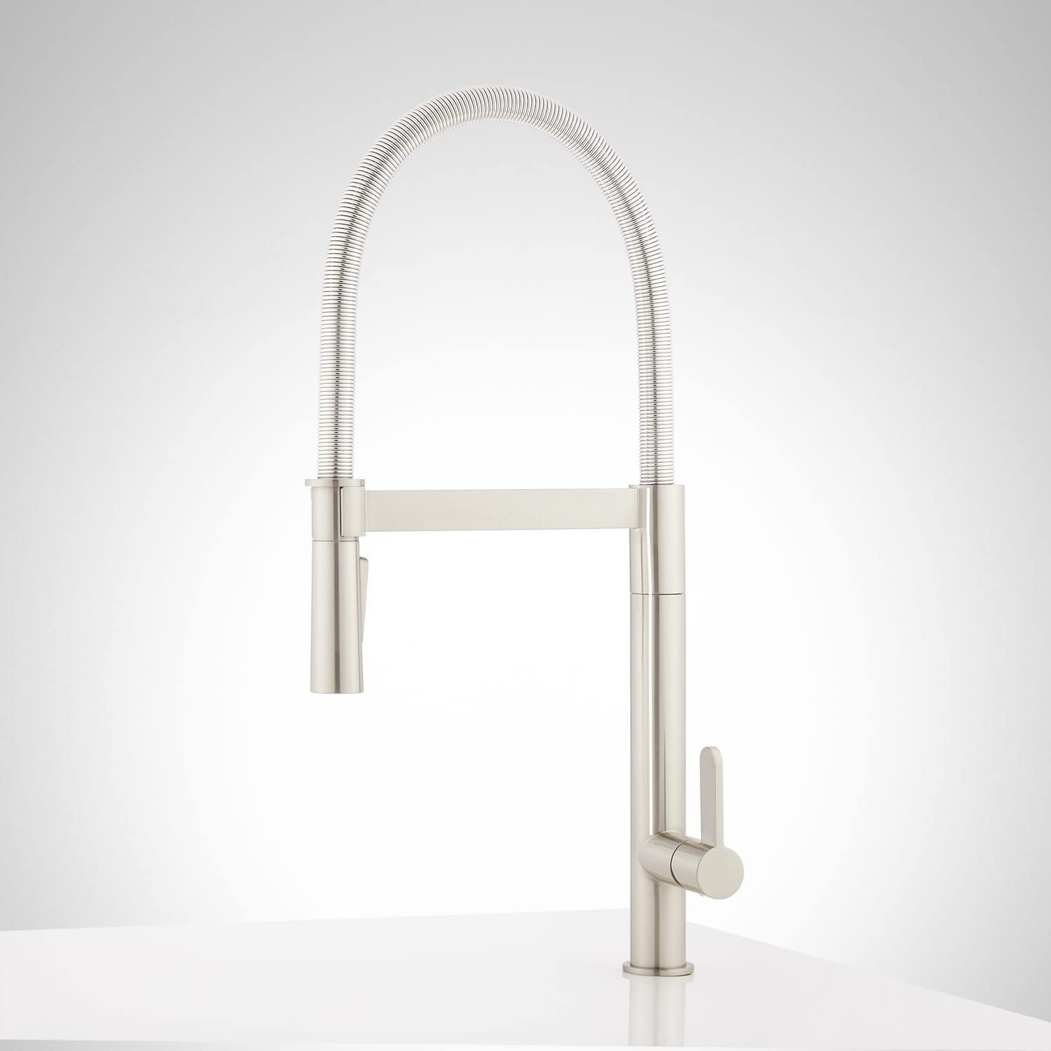 Signature Hardware 449244 Ocala 1.8 Gpm Single Hole Pre-Rinse Pull Out Kitchen Faucet
