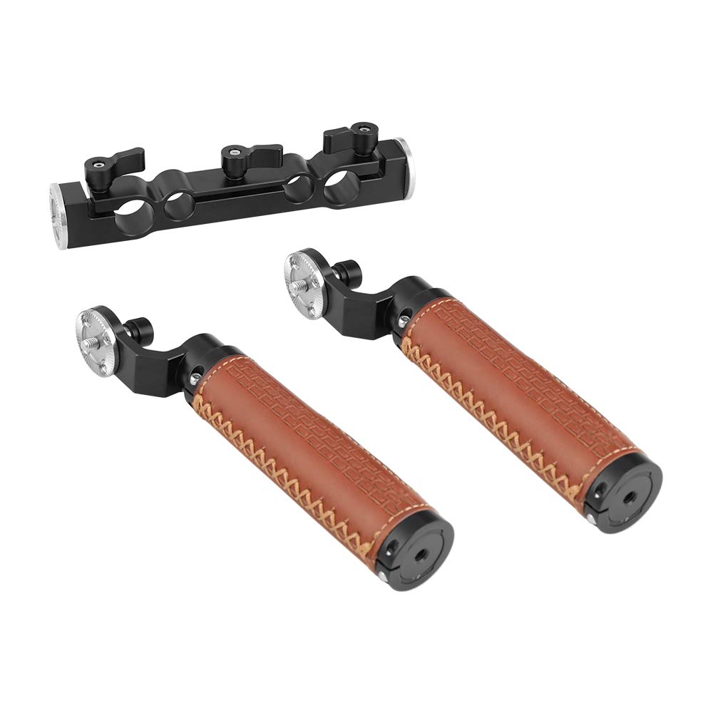 Camvate 15Mm & 19Mm Rod Clamp With M6 Rosette Handle Grip For Shoulder Mount Rig - 2311