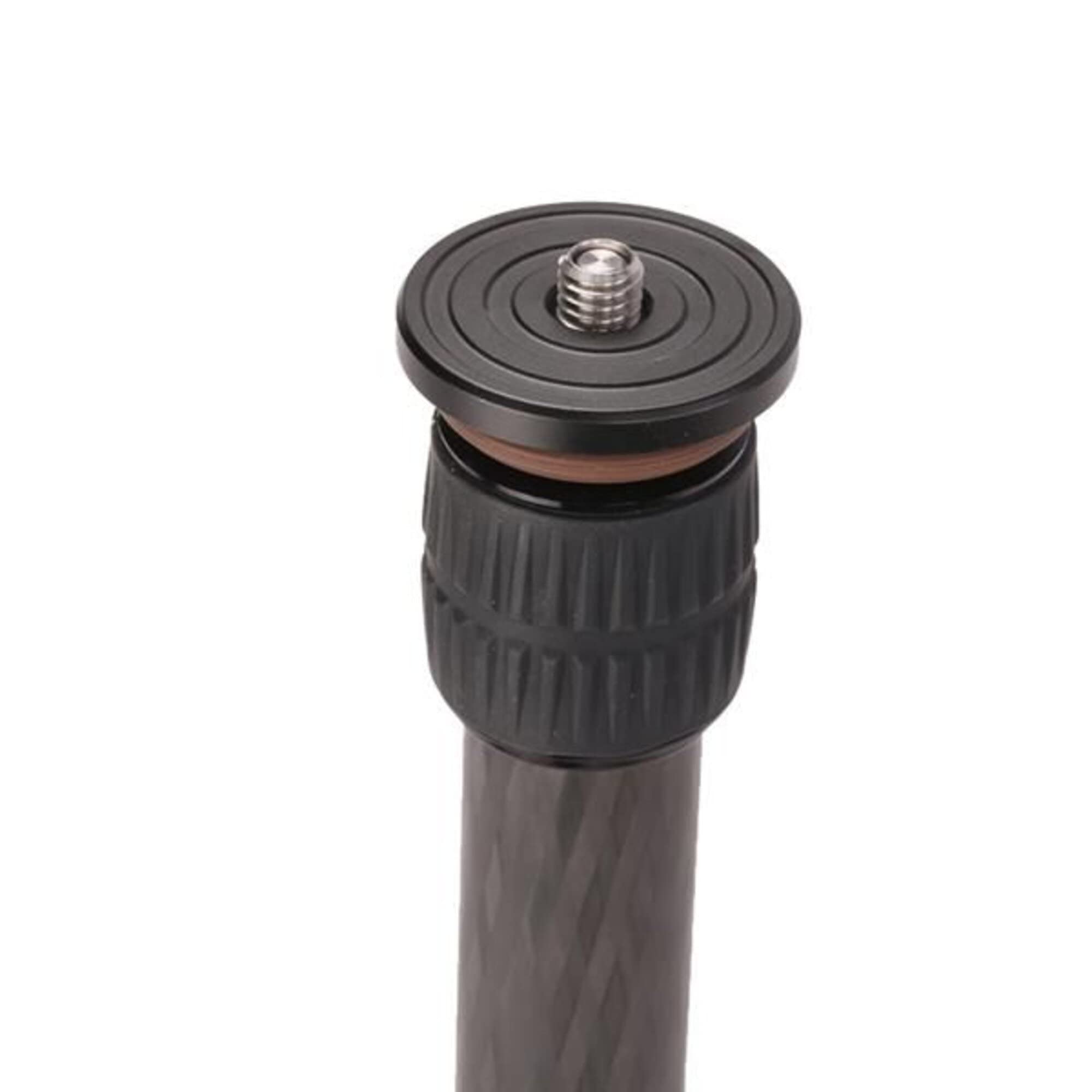 Leofoto Center Column, Add-On Tripod Extension, Carbon Fiber, Adjustable 2 Sections, Convertible Screw Stud, 3/8" Mounting Thread, 4 (Dc-282C)