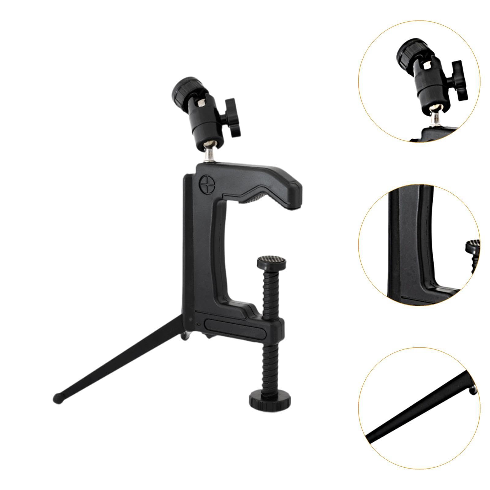 Magideal Mini Portable Swiveling C-Clamp Tripod Stand For Camera Camcorder Dslr