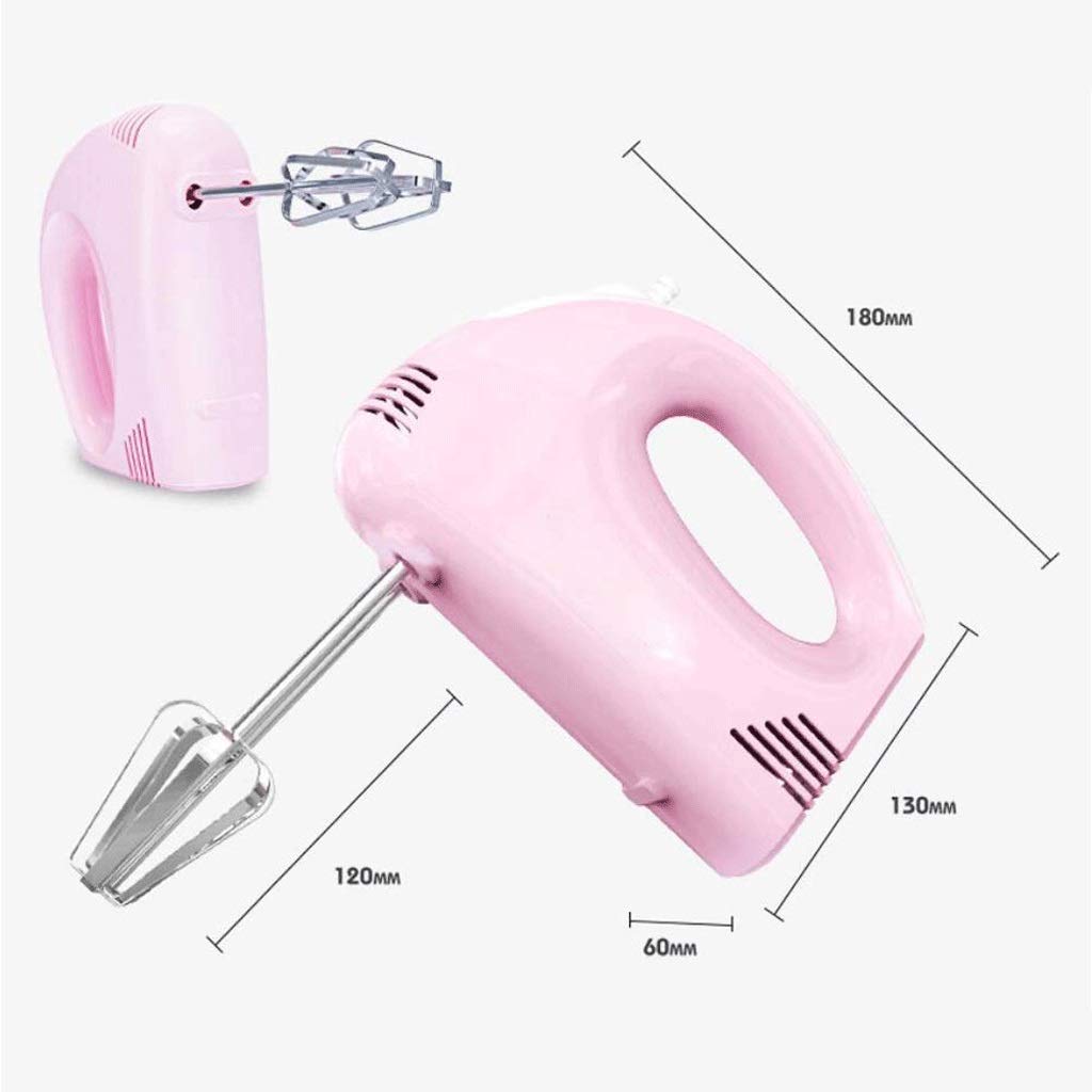 Efkerggjgtgtgjhpwelp Egg Beater Fashion Design 120W Pink Blender 5-Speed Adjustable Household Blender