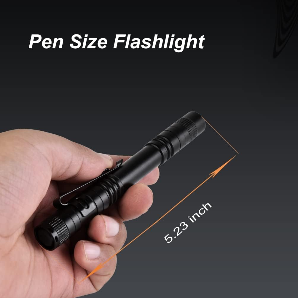 Tileon Pen Flashlight,5Pcs Led Pen Light Flashlights With Clip,500 Lumen Mini Pocket Flashlight Small Penlight Inspection Flashlight