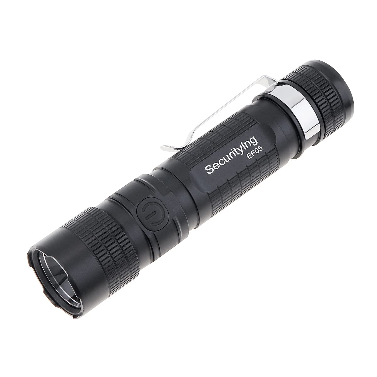 Securitying Ef05 Usb-C Rechargeable Magnetic Edc Flashlight, 887 Lumens 5 Modes Zoomable Ipx-6 Water-Resistant Mini Led Torch With Clip, Usb Cord, Lanyard, Power Indicator (Battery Not Included)