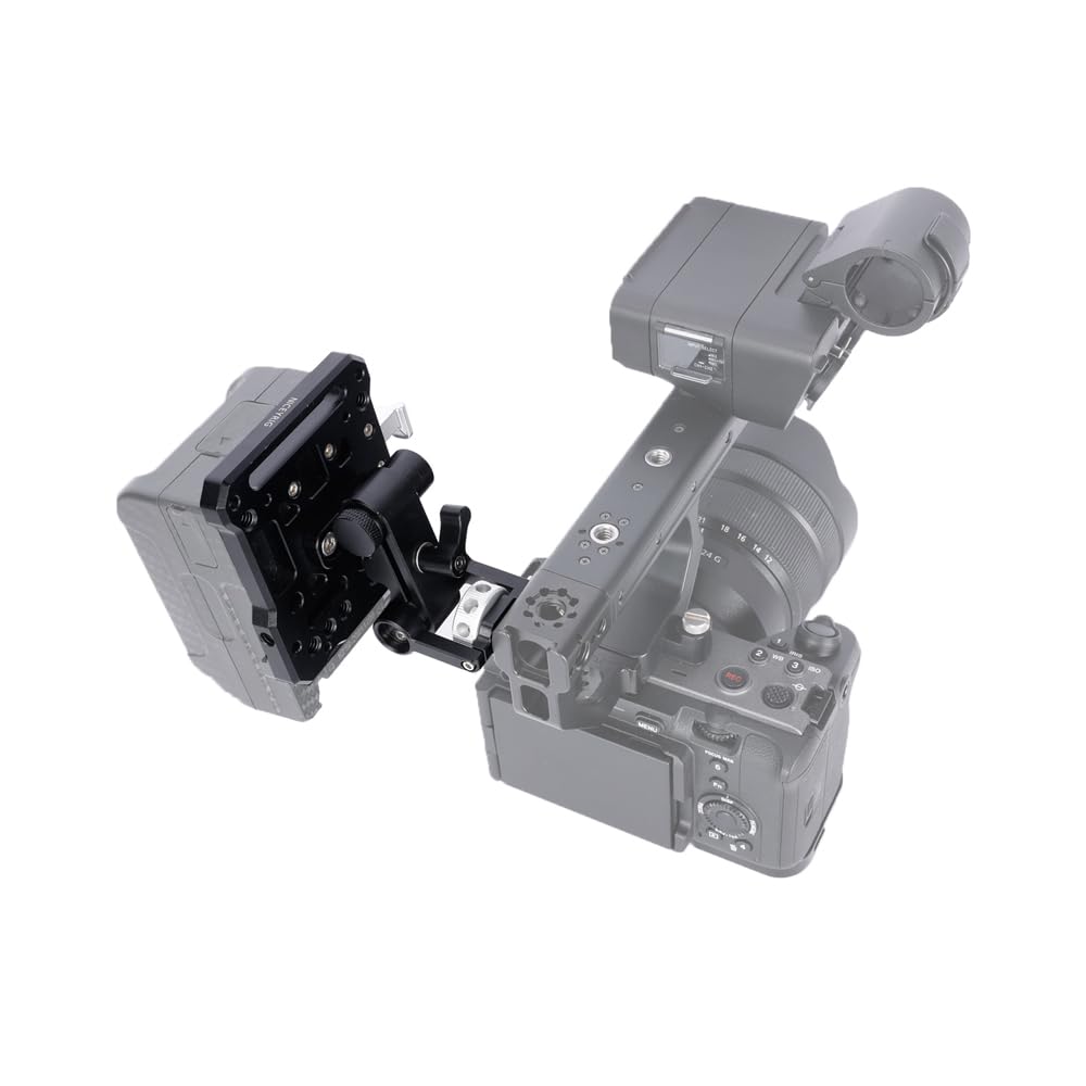 Niceyrig V Mount Battery Plate Kit With Magic Arm, Adjustable Angle Quick Release V-Lock Plate For Camera Cage, Top Handle, 15Mm Rod Clamp - 701