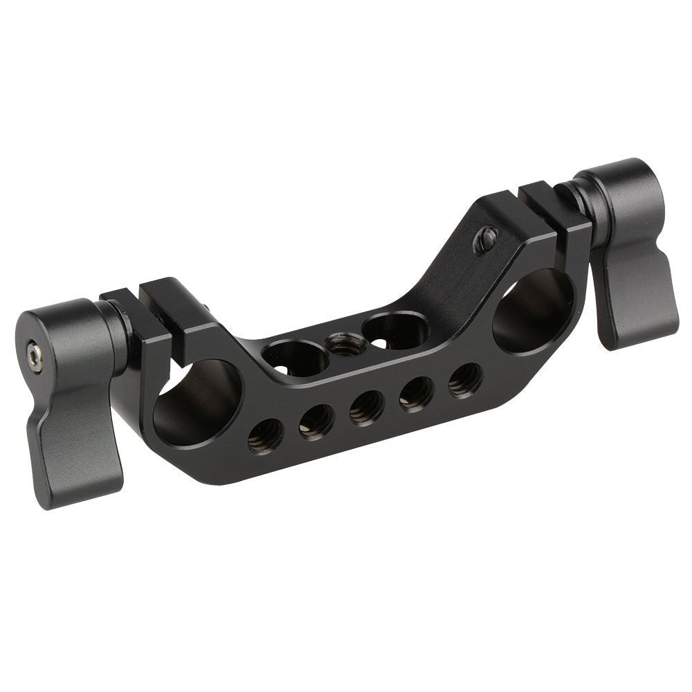 Camvate 15Mm Rod Clamp For Dlsr Camera Rig Cage Baseplate (Black) - 1422