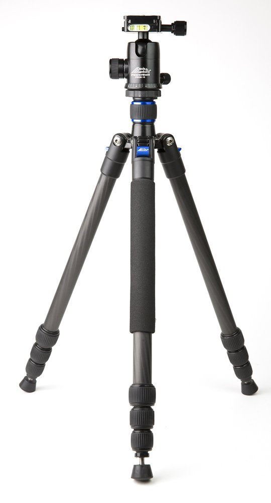 Davis & Sanford Tr654C-36 Traverse Carbon Fiber 4 Section Grounder Tripod With Head (Black)