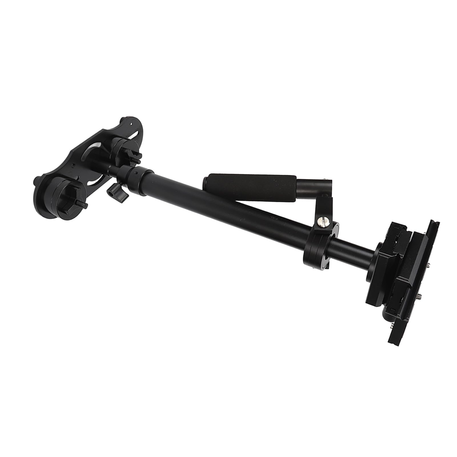 Mbeysaq Professional 3-Axis Handheld Camera Stabilizer For Dslr, Compact Aluminum, 360° Rotation, Universal Mount, Extendable, With Level Calibrator