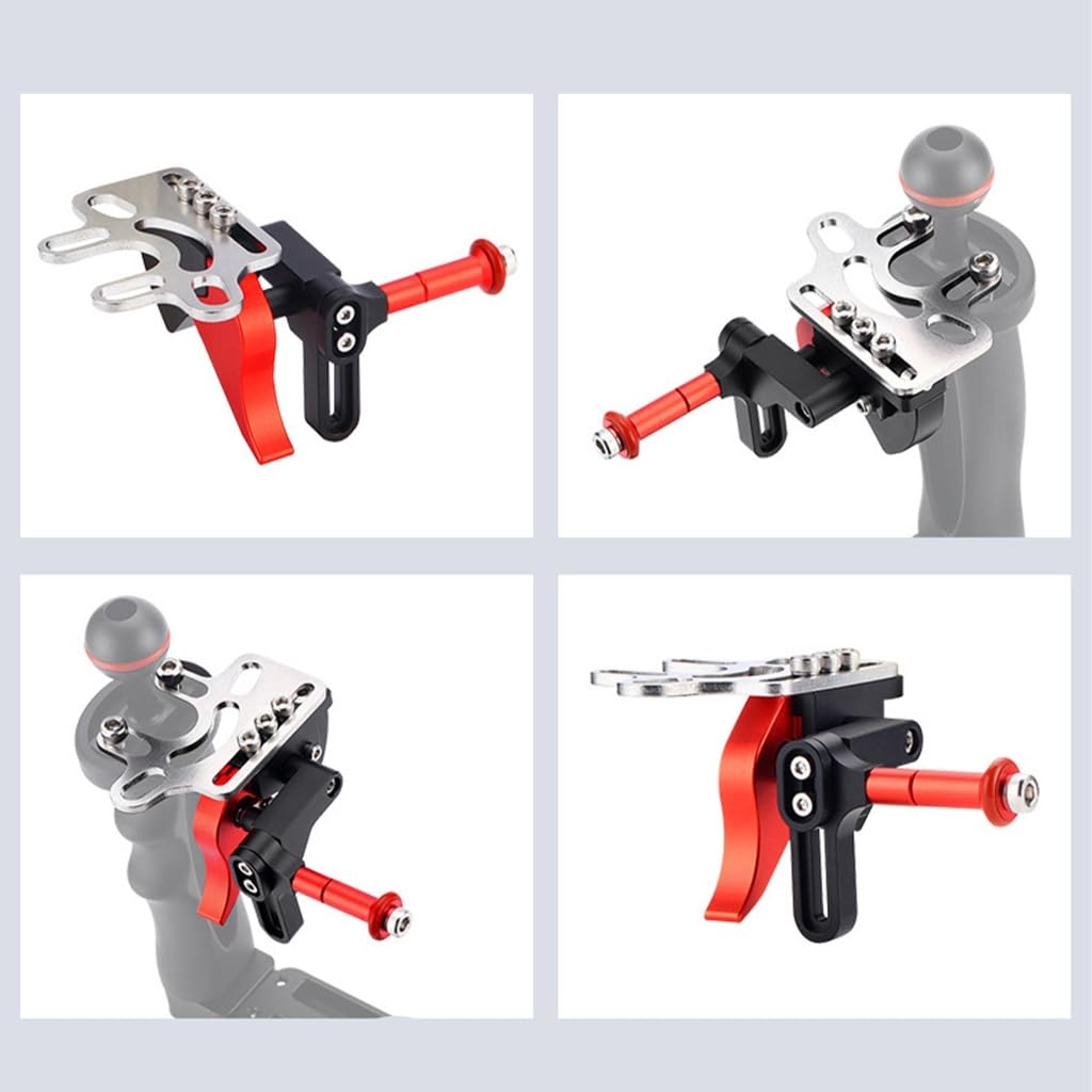 Yushtpo Shutter Release Extension Mount Adapter For Underwater Camera Housing Diving Tray