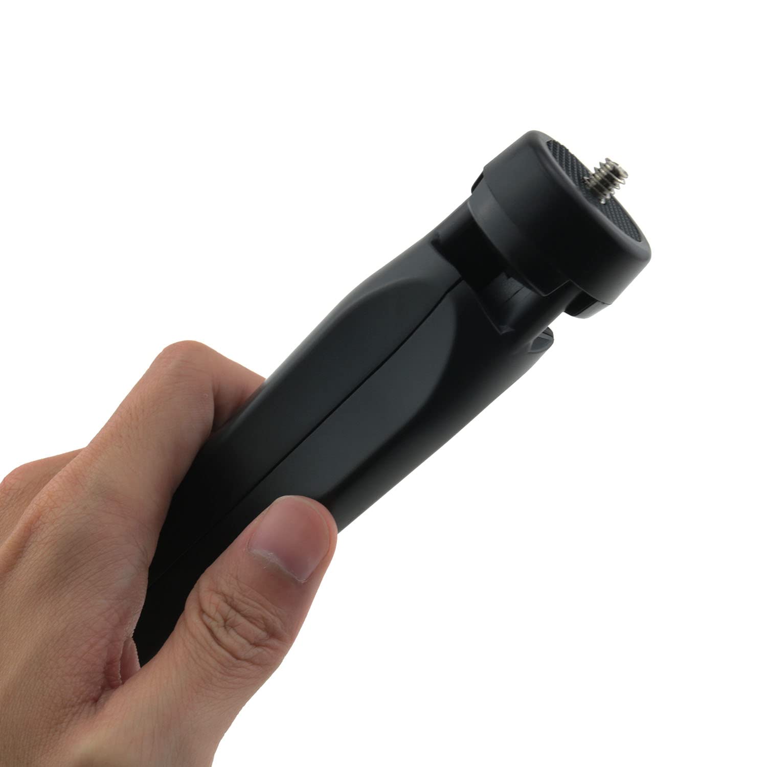 Zzhxsm Metal Mini Tripod Mini Desktop Tripod Selfie Stick Camera Live Stand Plastic Tripod Gimbal Handle Grip Stabilizer, Leg Added Weight Design