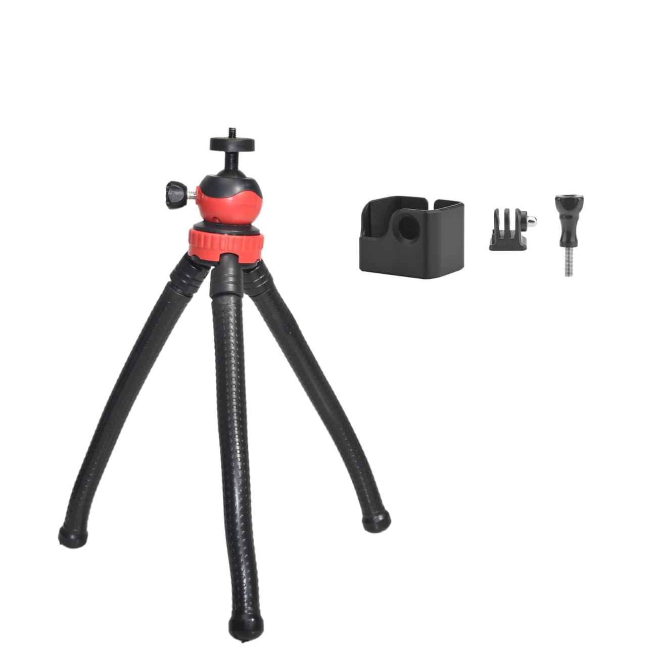 Fotoleey Camera Flexible Tripod For Dji Pocket 3, Phone Tripod Mount, Adjustable Magic Arm & Universal Ball Head, Compatible With Insta360 X4, Go Pro Hero 13, Includes Bonus Adapters