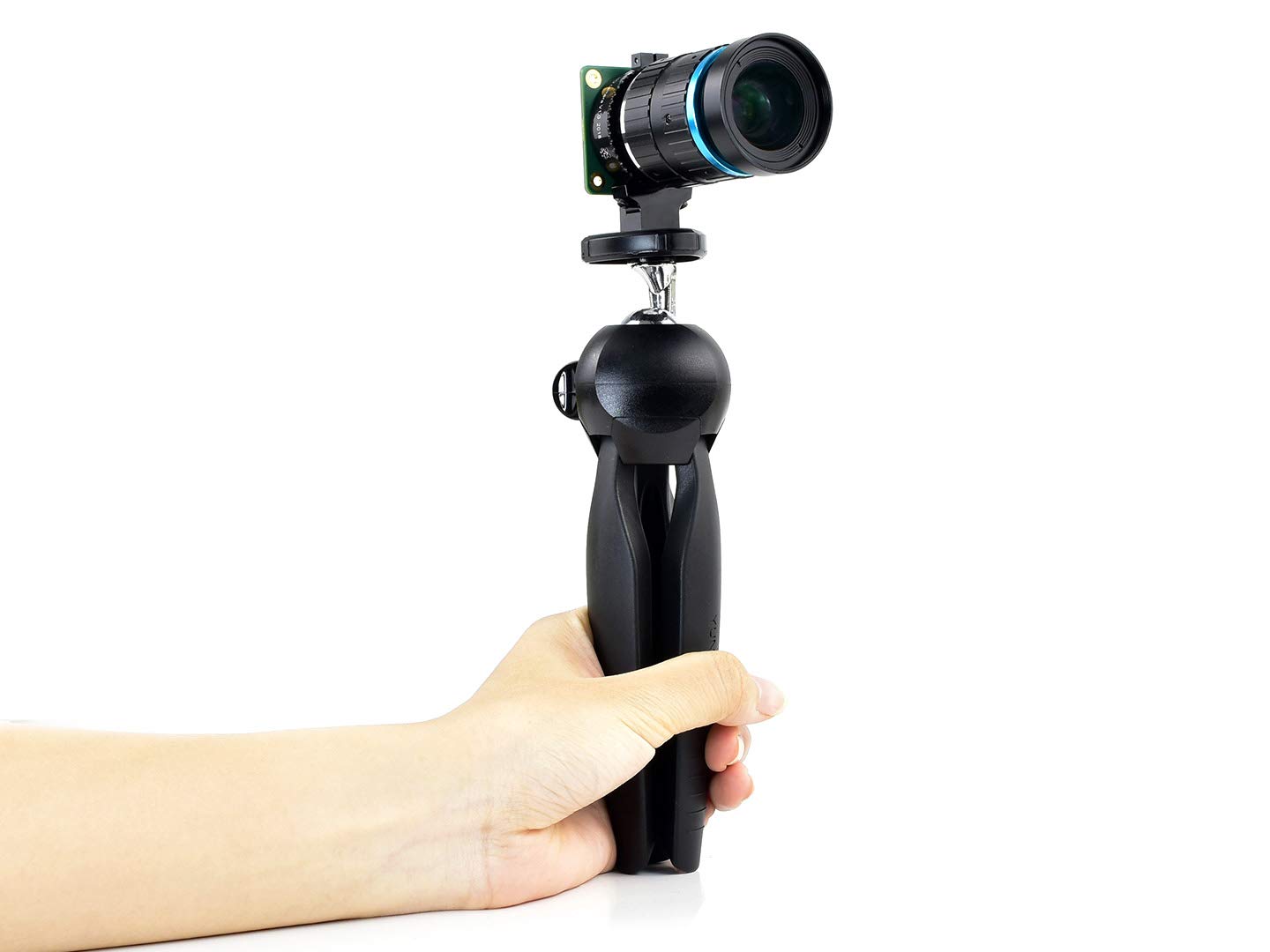 Waveshare Portable Mini Tripod With 360° Rotation Ideal For Cameras Like Raspberry Pi Hq Camera Cm-Stereo-Vision-Board