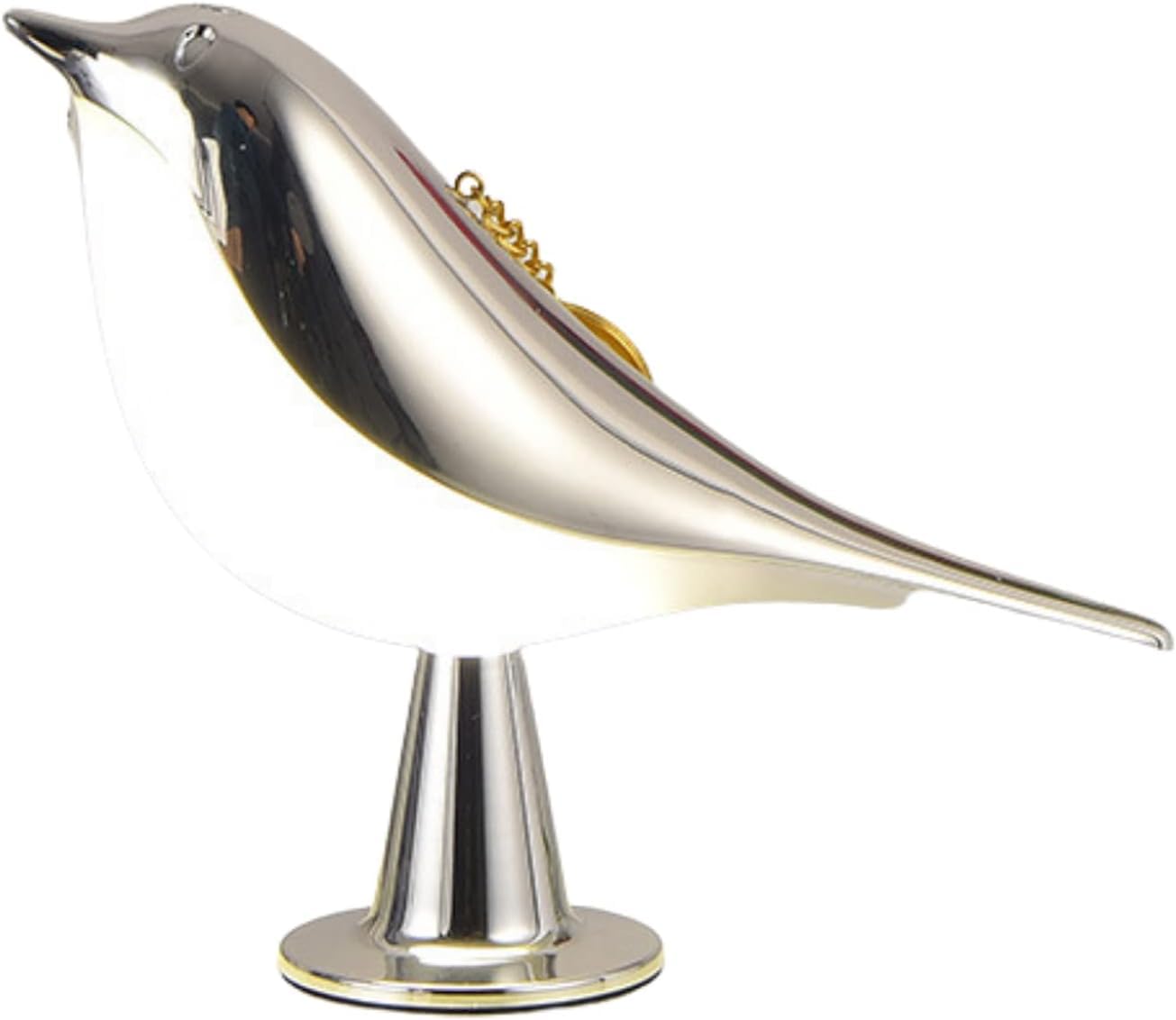 Ofisexpt Small Lamp For Bedroom Nightstand, Mini Bright Bird Led Atmosphere Lampcordless 3 Color Dimmable Rechargeable Touch Lamp, With Scent Diffusion Function (Chrome Color)