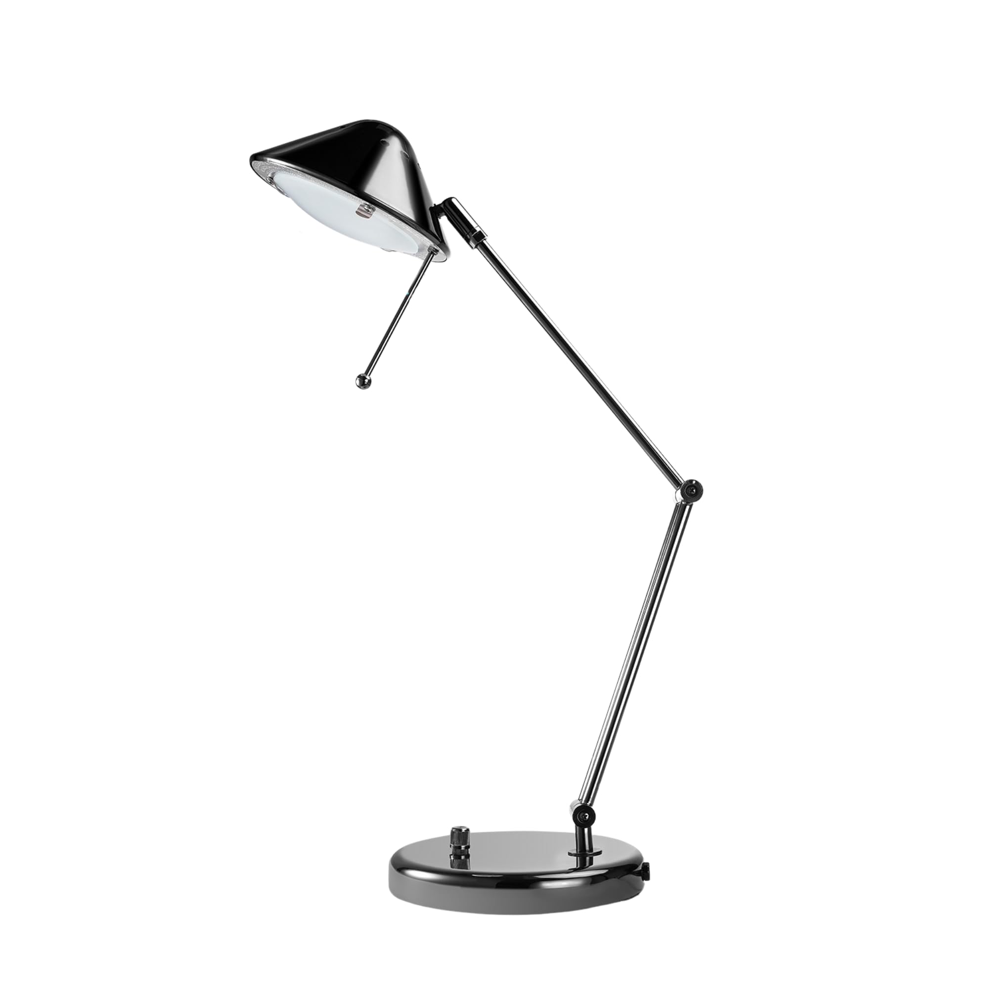 V-Light 15 Inch Black Chrome Led 3-Point Adjustable Arm Desk Lamp