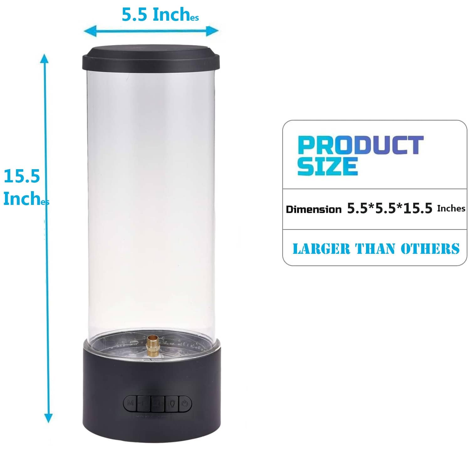 Colorlife Sensory Bubble Table Lamp For All Ages - Autism Support, Fake Fish Aquarium Night Light For Kids, Calming Mood Light For Home & Office