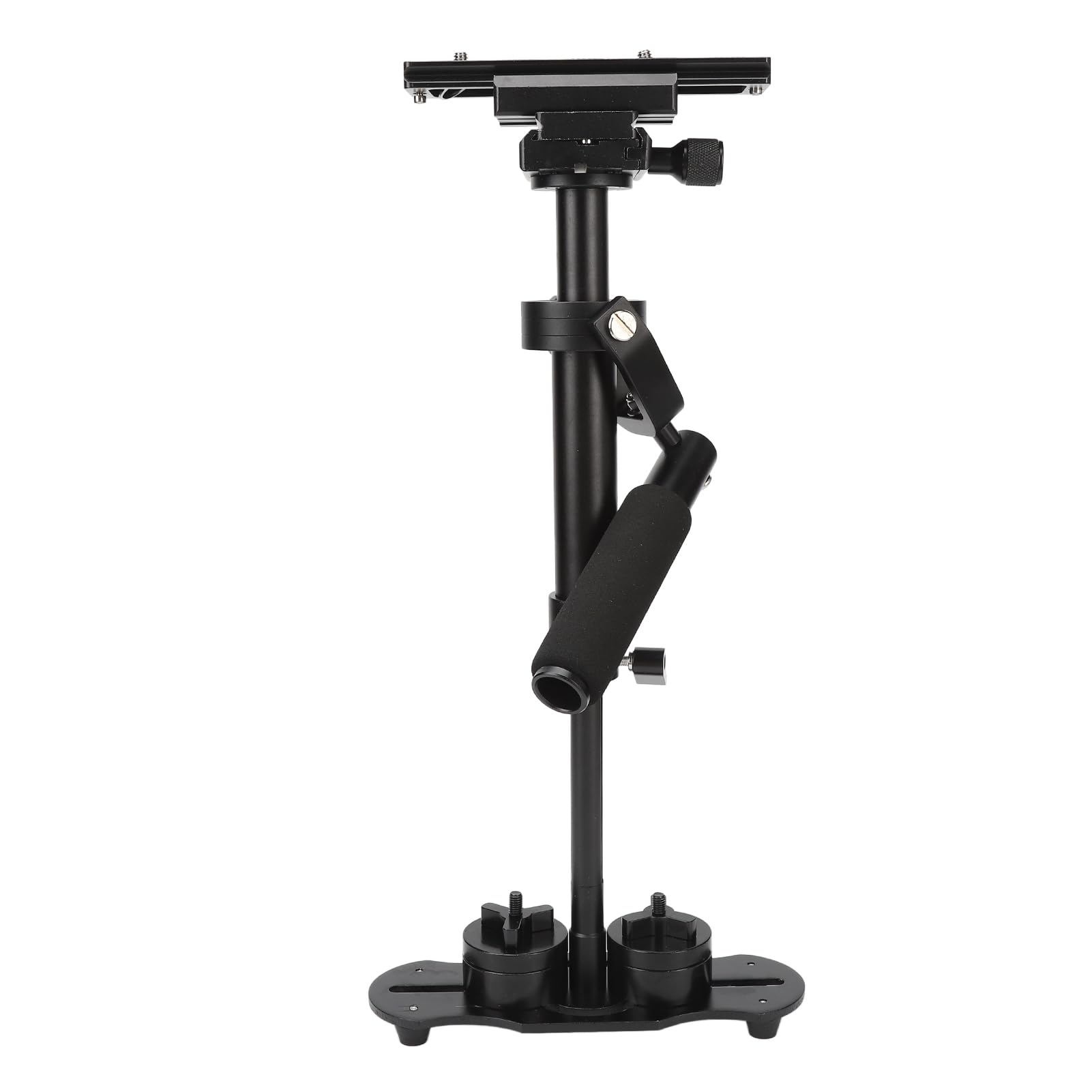 Multizenic Video Camera Stabilizer Height Adjustable Slr Handheld Anti Shake Shock Absorption With Quick Balancing Telescoping Bar 30 40Cm For Professional Video Shooting