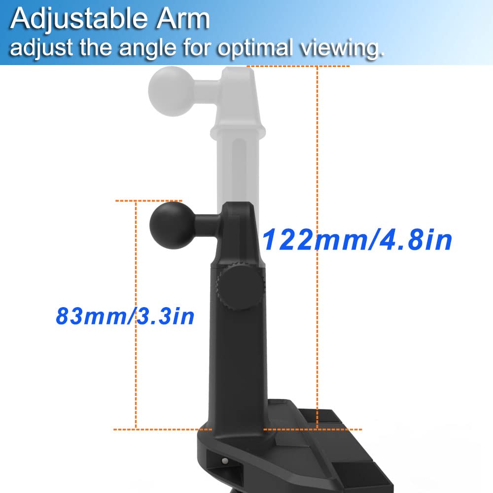 Cuxwill Adjustable 360 Car Cd Slot Mount Tablet Holder For Ipad & Cell Phone