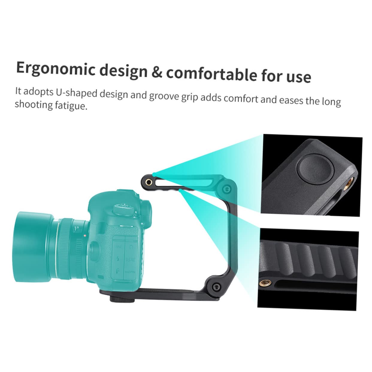 Veemoon 1 Pc Mobile Phone Bracket Stabilizer Handle For Camera Universal Stabilizer Rig 1/4 Thread