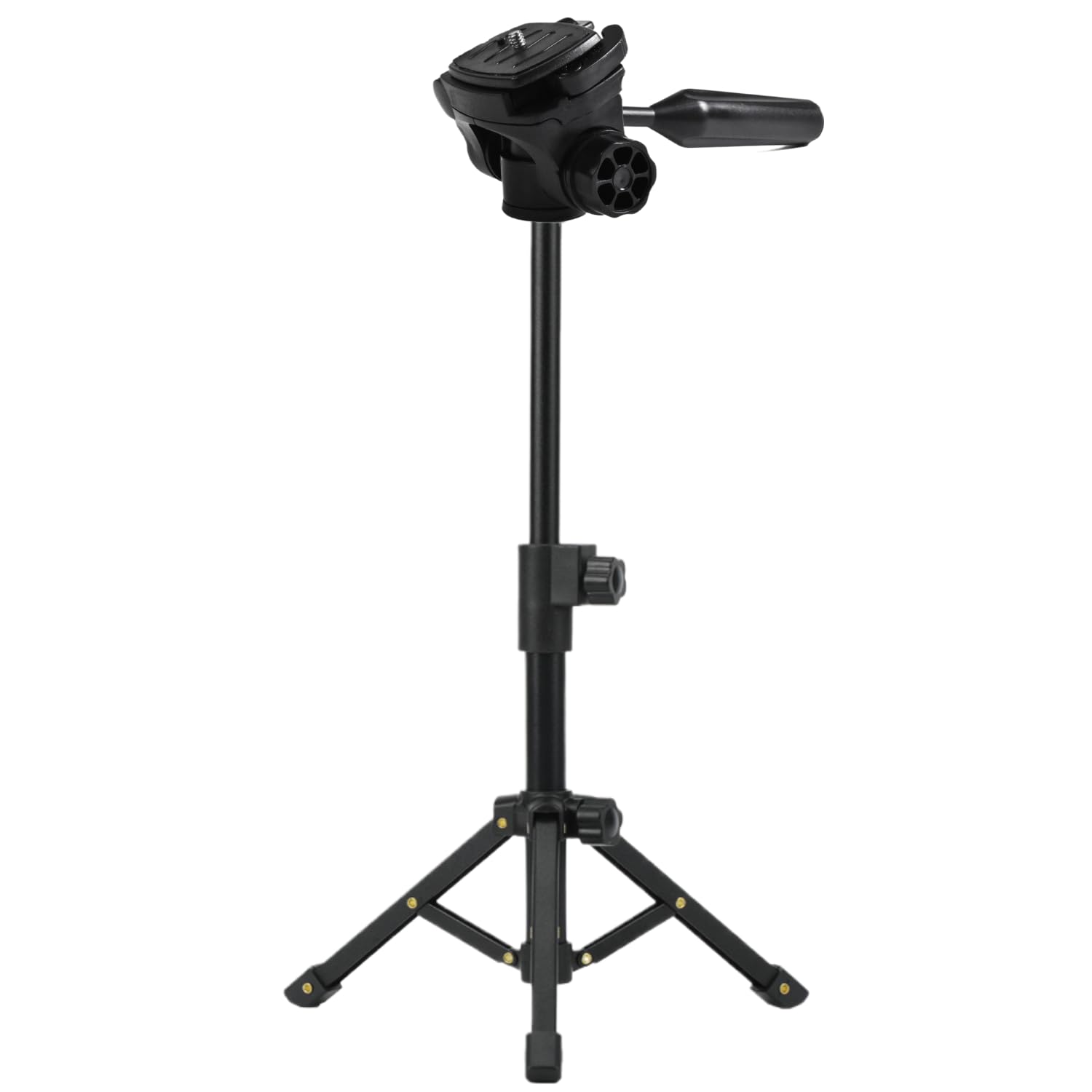 Yki Portable Tabletop Tripod For Spotting Scope Monocular Dslr Camera Binocular, Adjustable Travel Desktop Tripod With 360 Degree Pan Head, Small Aluminum Alloy Holder Stand