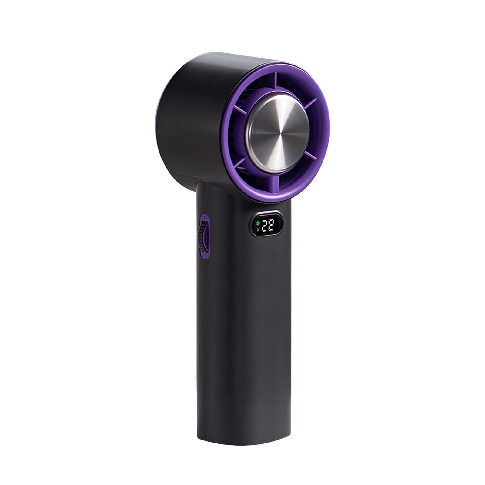 Portable Handheld Fan, 100 Speed Mini Cooling Desk Fan, Quiet Handheld Fan With Digital Display, Usb - Koospark