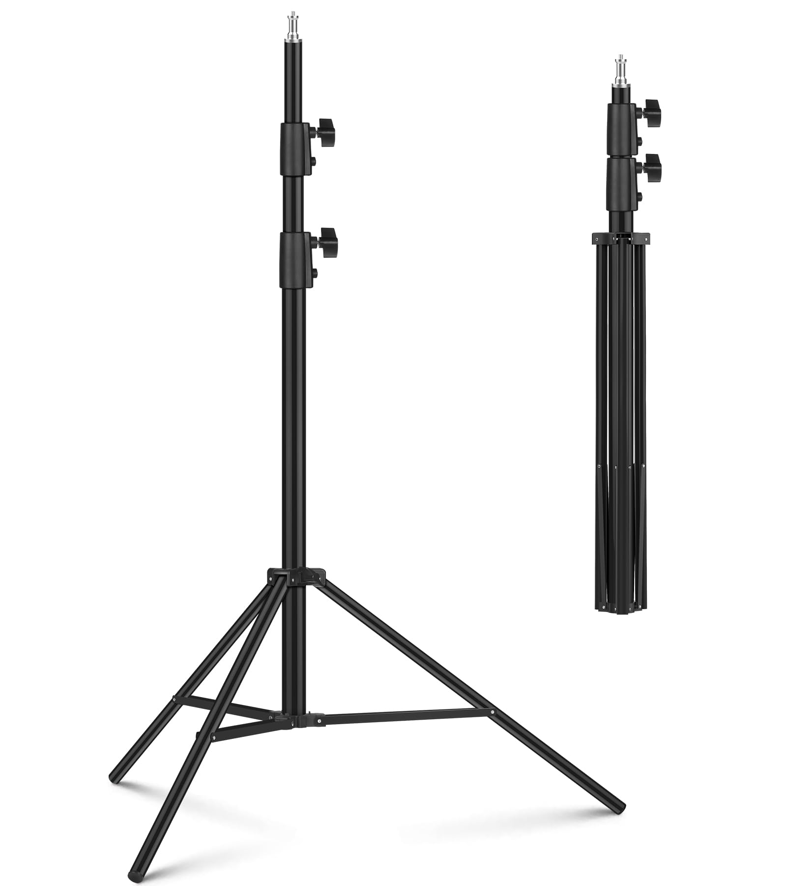 Sdfghj Photography Light Stand 9.2Ft/110'', Heavy Duty Light Stand Aluminum Alloy Spring Cushioned Tripod For Ring Lights, Strobe Light, Reflectors, Softboxes, Umbrellas, Speedlite Flashes, 280Cm
