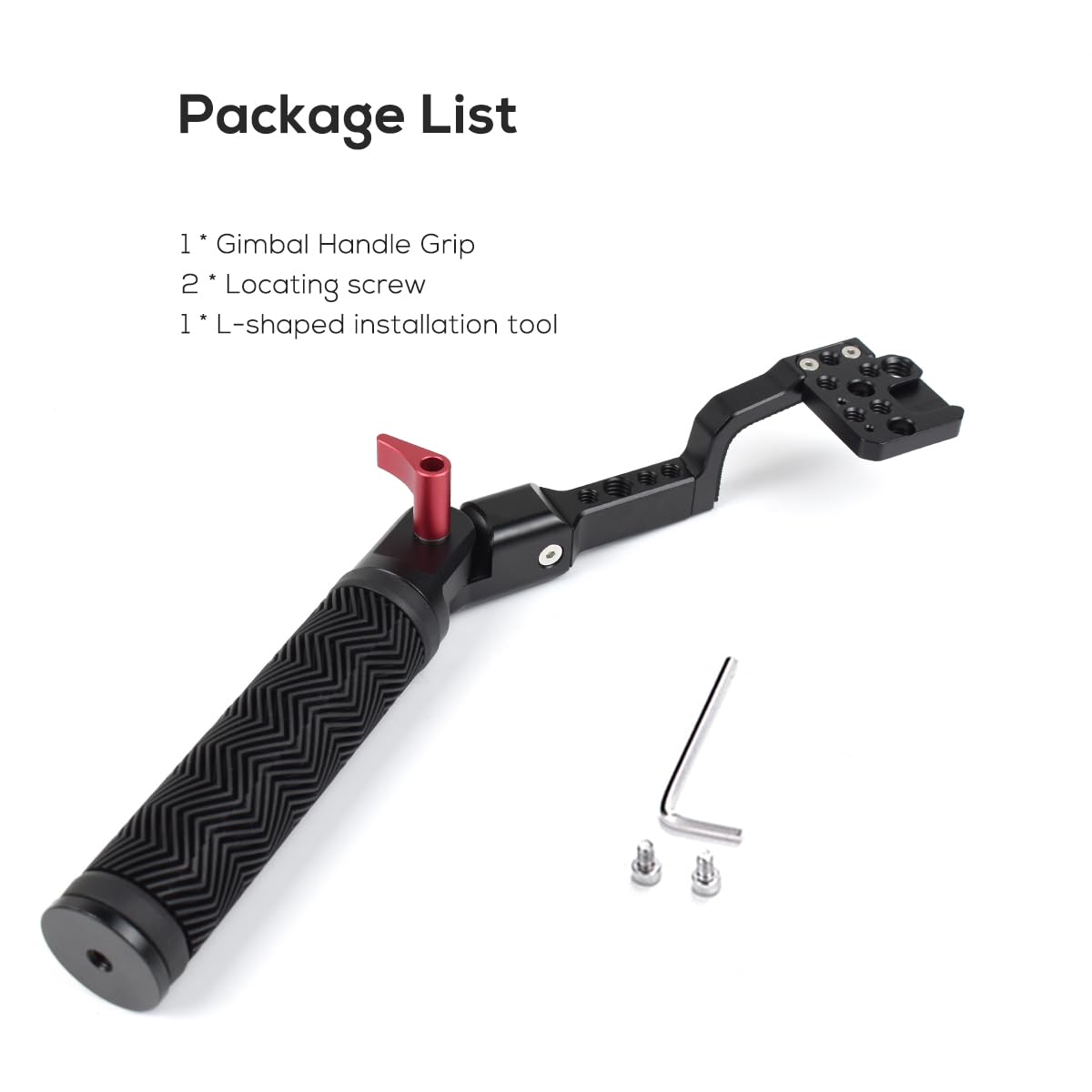 Eaxanpic Gimbal Adjustable Handle Grip For Dji Ronin S/Sc/Rsc2, Stabilizer Handgrip Extension Bracket With Cold Shoe Mount 1/4 3/8 Threaded Holes For Video Light, Microphone, Monitor