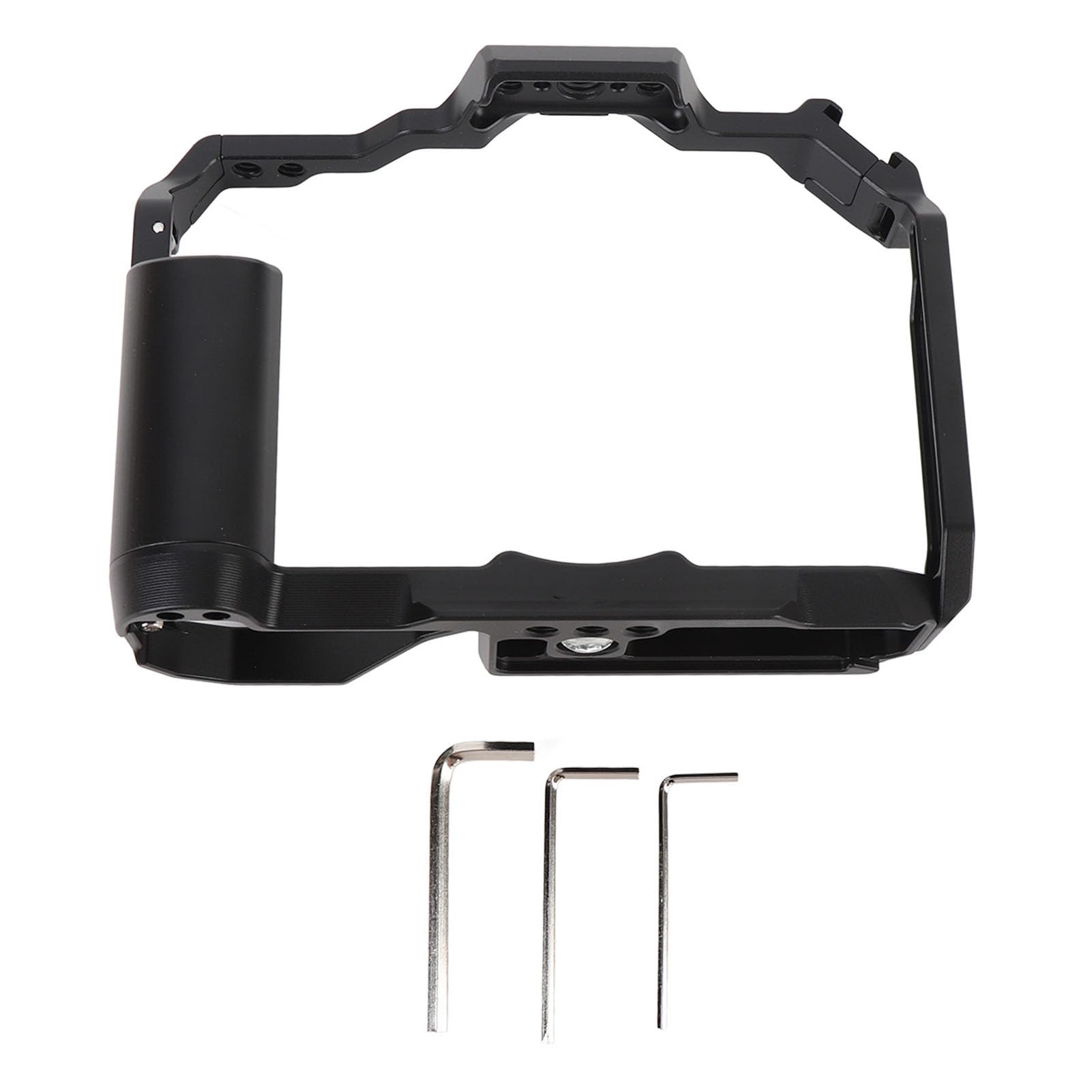 Ciciglow Camera Cage For Zf, Aluminum Alloy Camera Rig Cold Shoe And 1/4 3/8 Screw Mouting, Camcorder Stabilizer Extension Cage, Video Filmmaking Stabilizer Rig