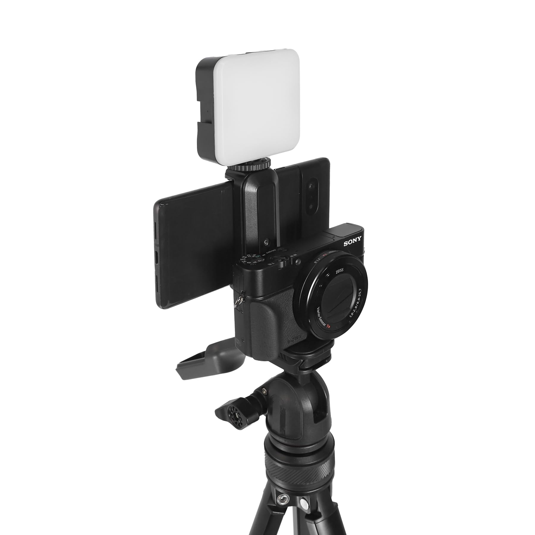 Foldio Foldable Studio Heavy Duty Lightweight Tripods By Foldio Foldable Studio, Portable Cell Phone & Camera Tripods With Phone Holder, For Iphone, Android, Tripod For Photo Video Shooting (Travel Tripod - Aluminum)