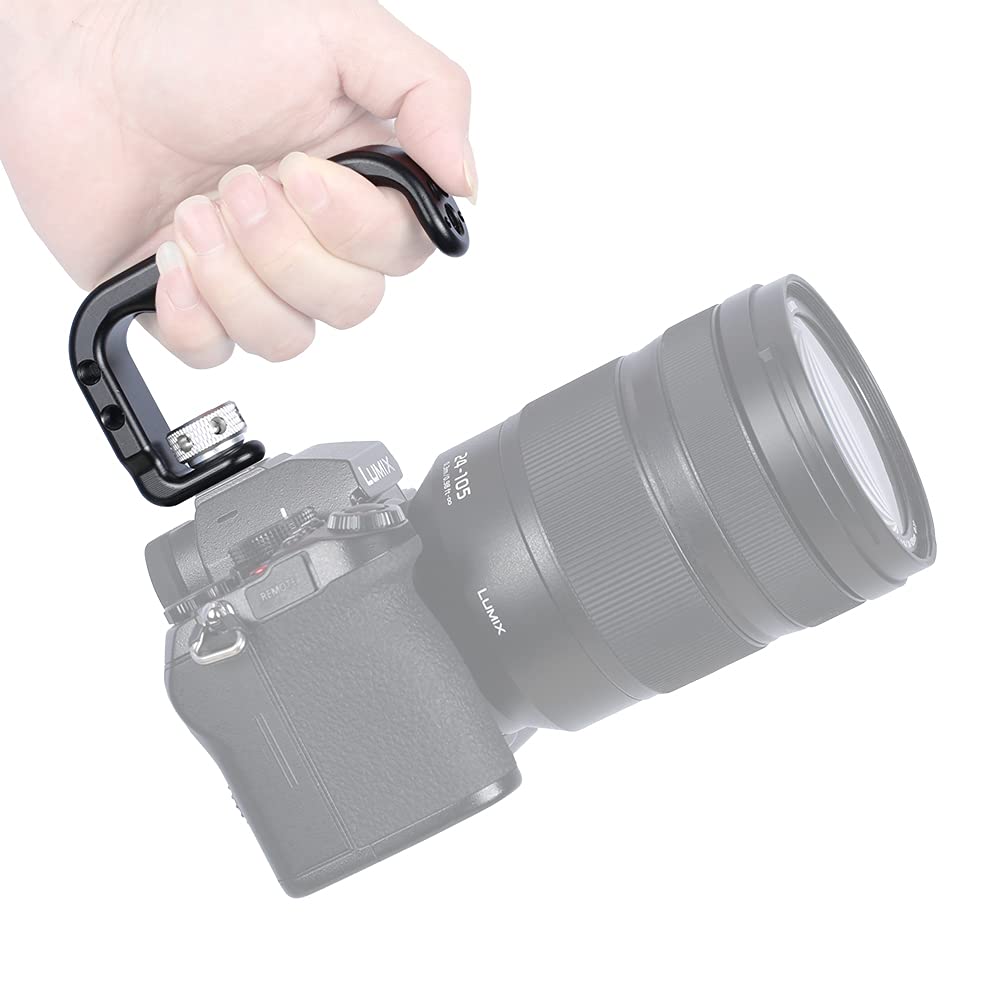 Niceyrig Camera Hot Shoe Handle Grip, Ergonomic Shoe Mount Handgrip - 451