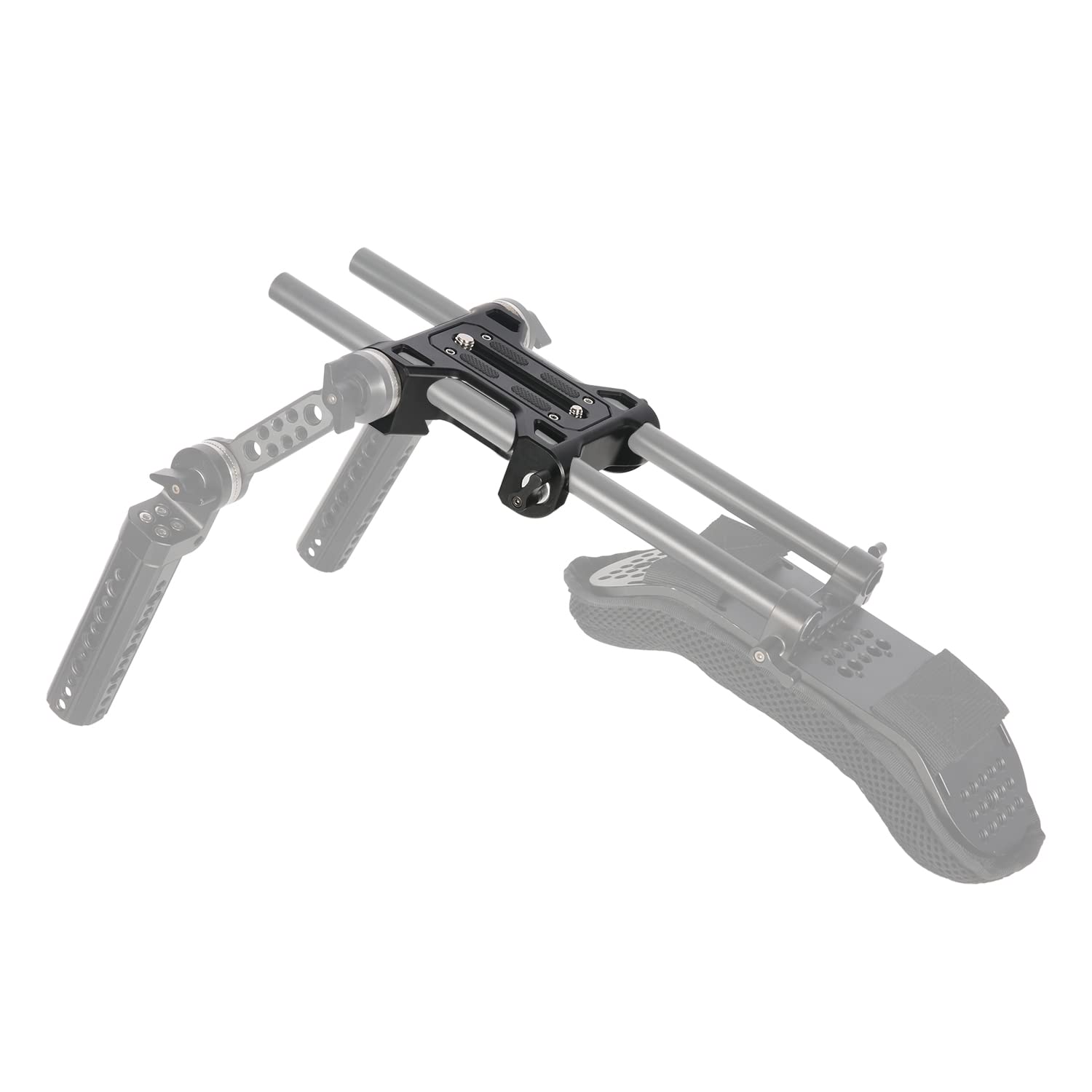 Niceyrig Rosette Mount 15Mm Rod Rail Baseplate With Dovetail Clamp For Arri Standard Bridge Plate, Applicable For Blackmagic Design Pocket Cinema Camera 6K Pro/6K G2, Cinema Camera, Camcorder - 512