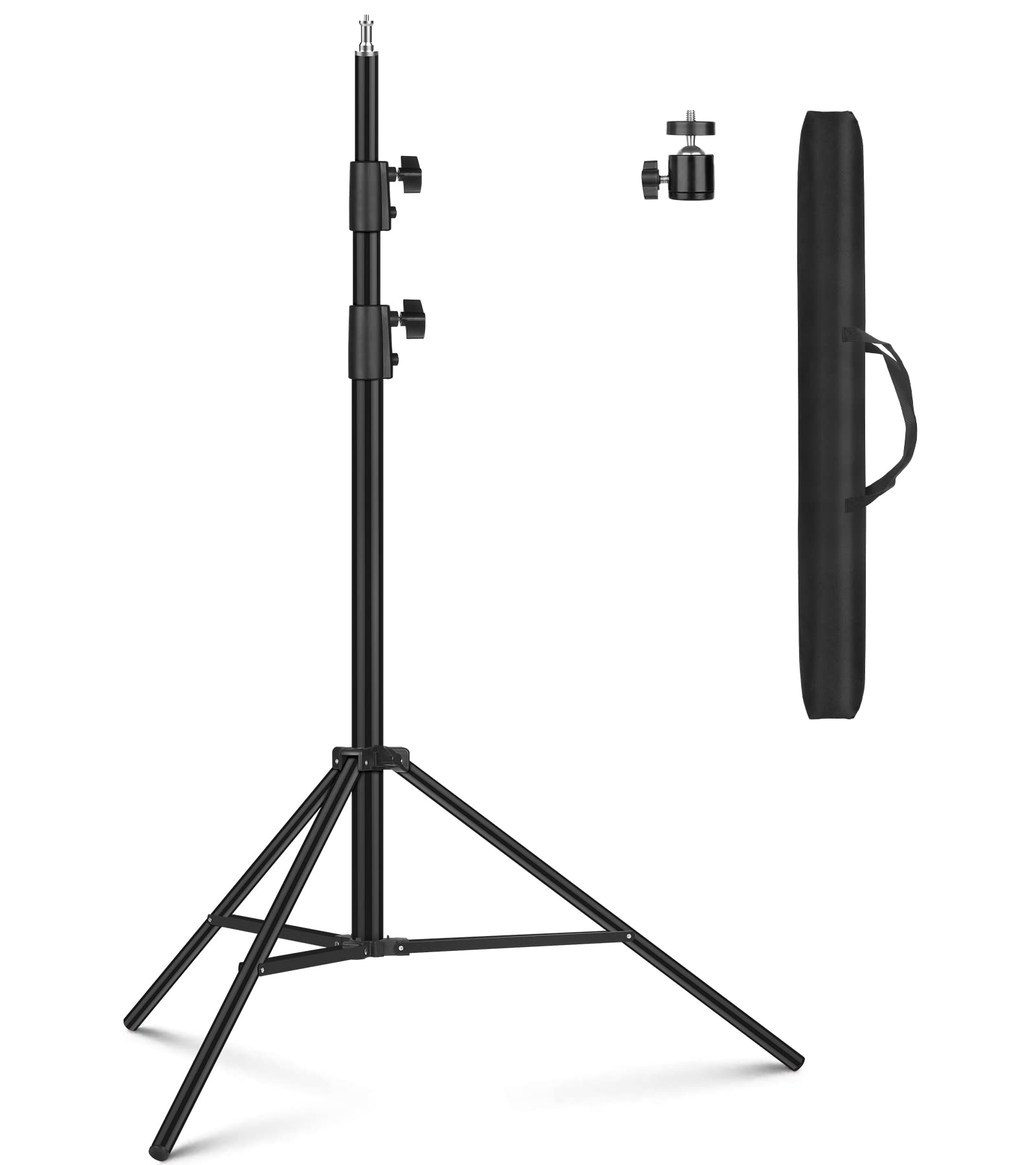 Sdfghj Photography Light Stand Heavy Duty Tripod, 9.2 Ft/110''/280Cm Aluminum Lighting Stand For Relfectors Photographic Portrait, Softbox, Umbrella, Strobe Light, Flash, Ring Light, With Carry Bag